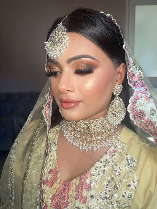 Maira Gold Plated Kundan Set (ST219) White