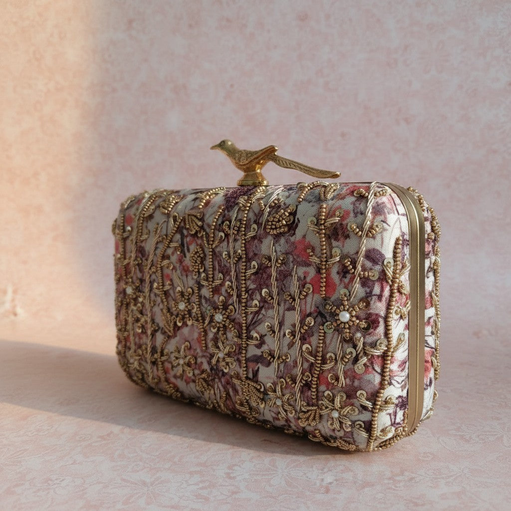 Amalfi Rectangular Clutch (ST1175) (Bird Clasp)