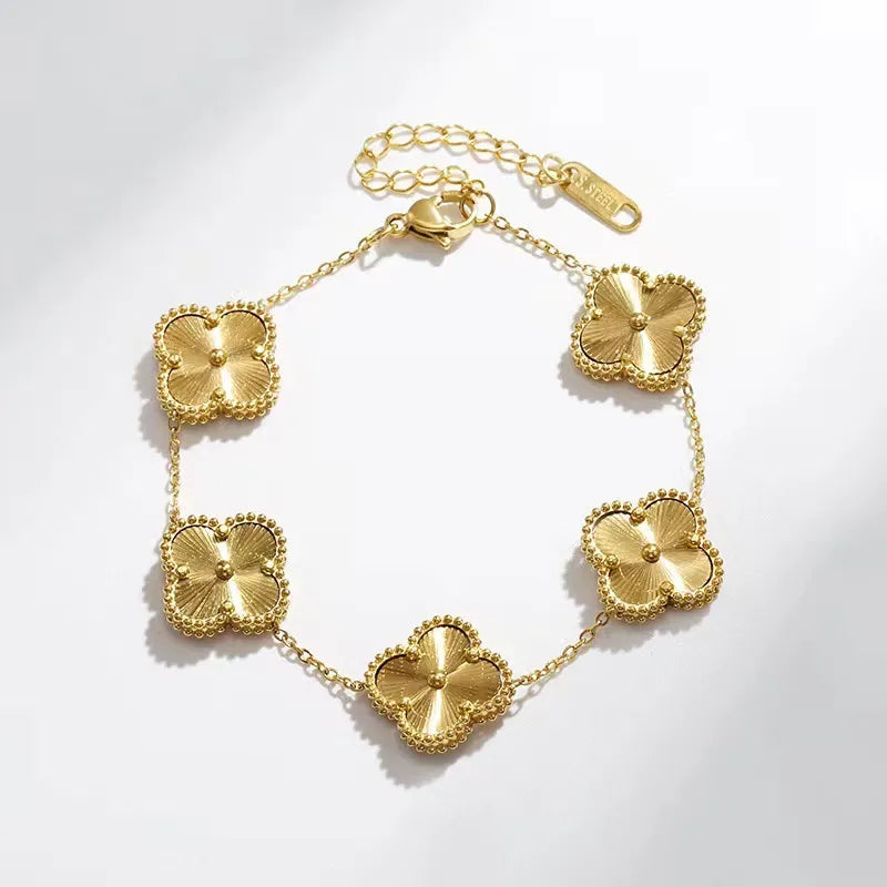 Clover bracelet gold discount