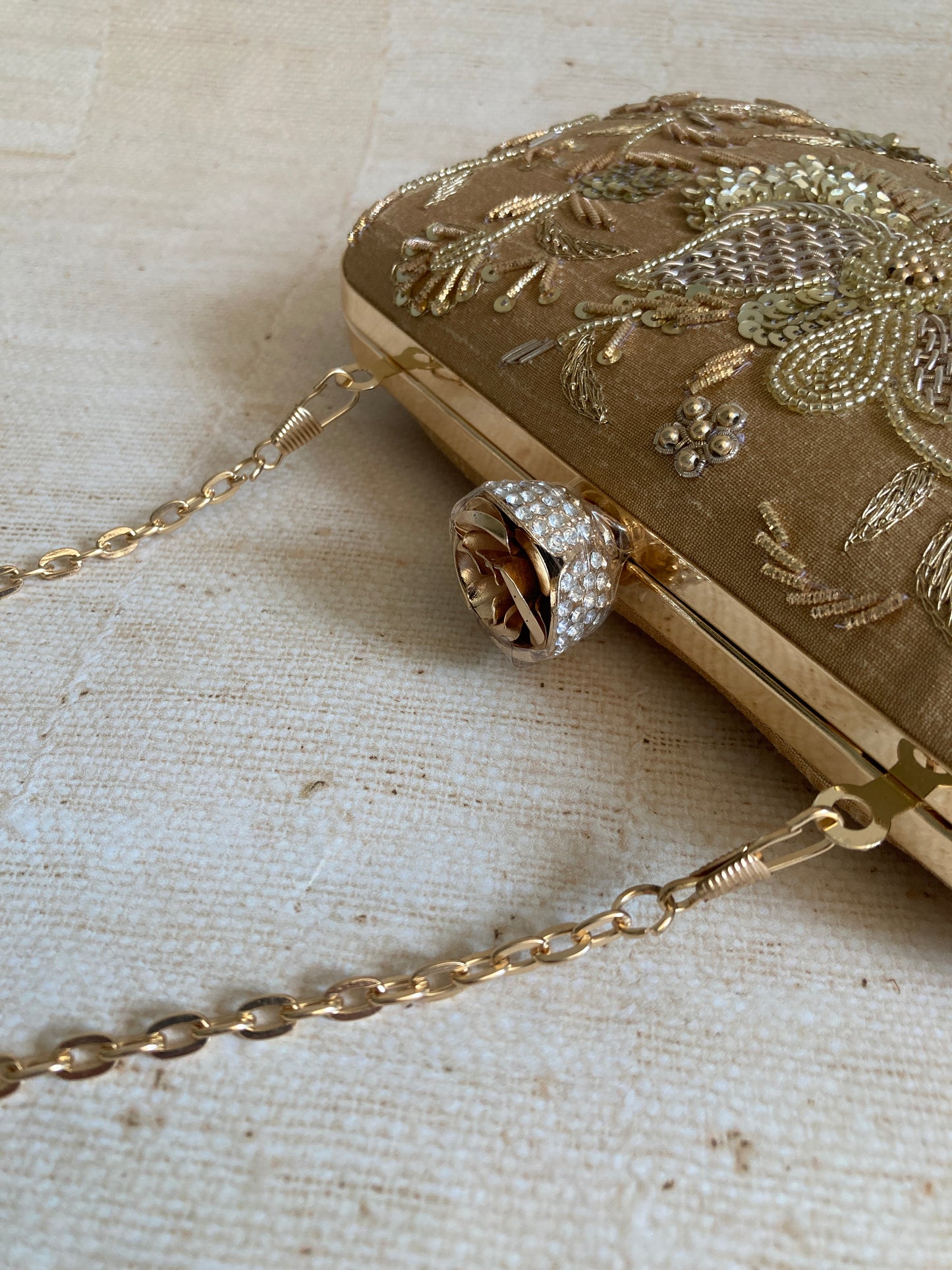 Bridget Rectangular Clutch (ST1058) (Gold)