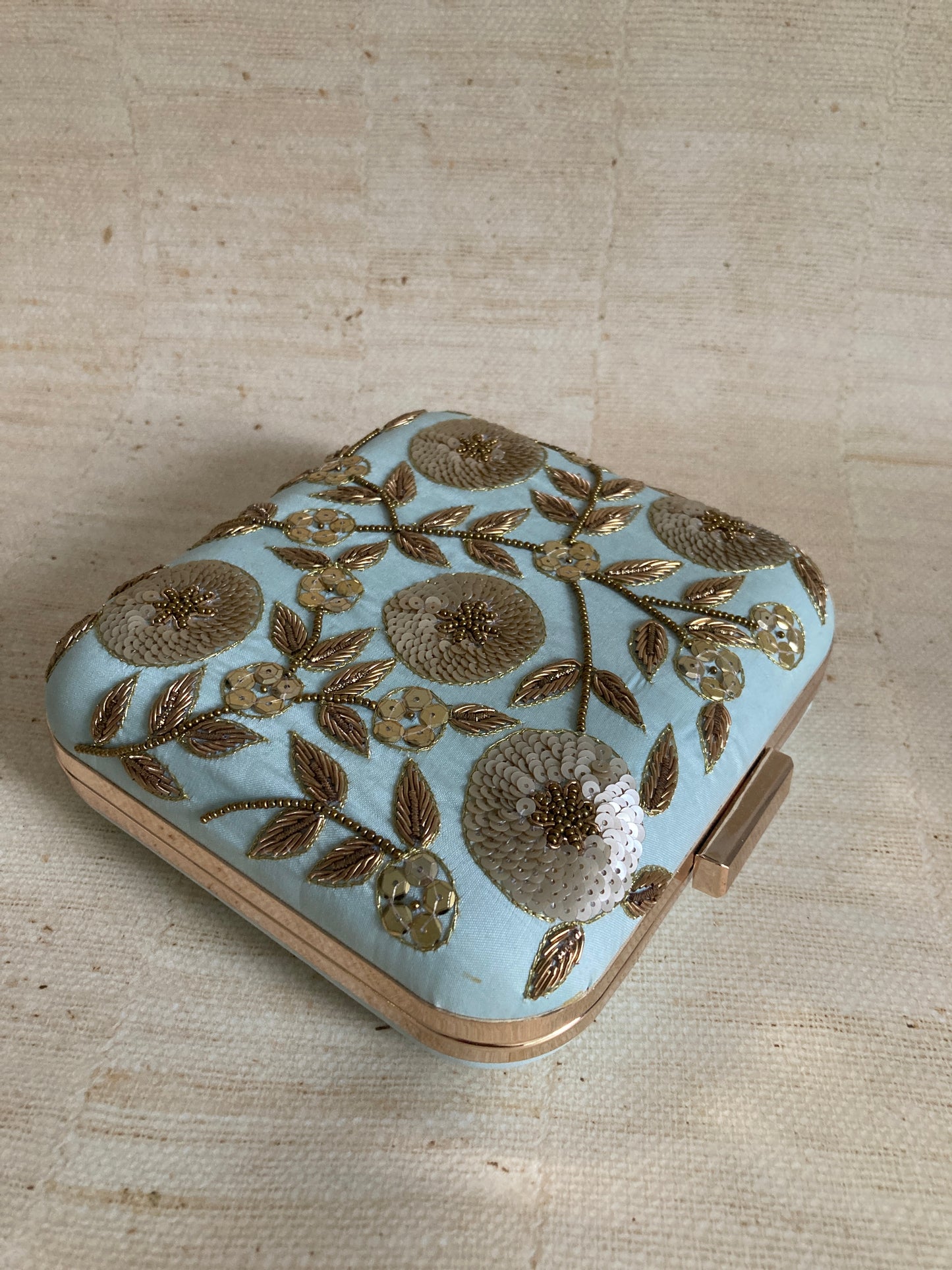 Sale Amanat Square Clutch (ST842) (Light Blue)