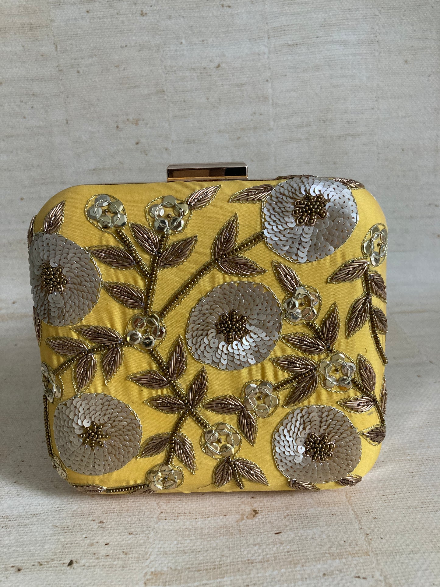 Sale Amanat Square Clutch (ST842) (Yellow)