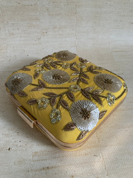 Sale Amanat Square Clutch (ST842) (Yellow)