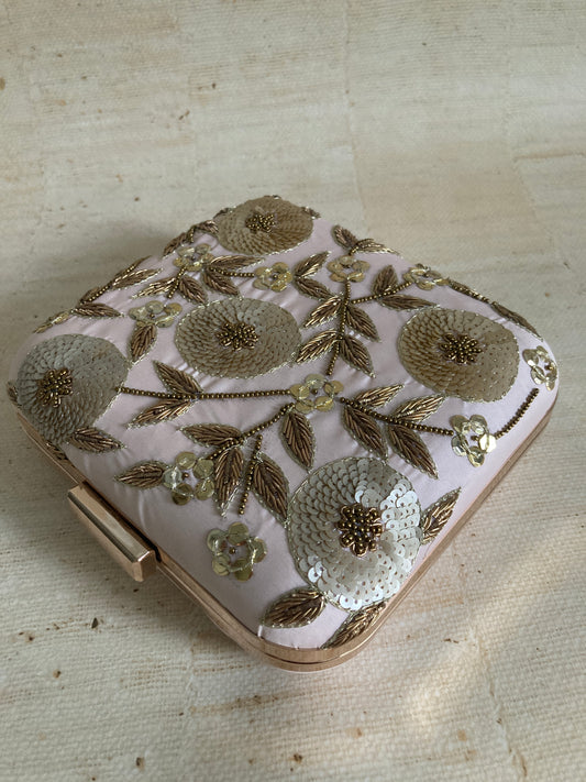 Sale Amanat Square Clutch (ST842) (Light Pink)