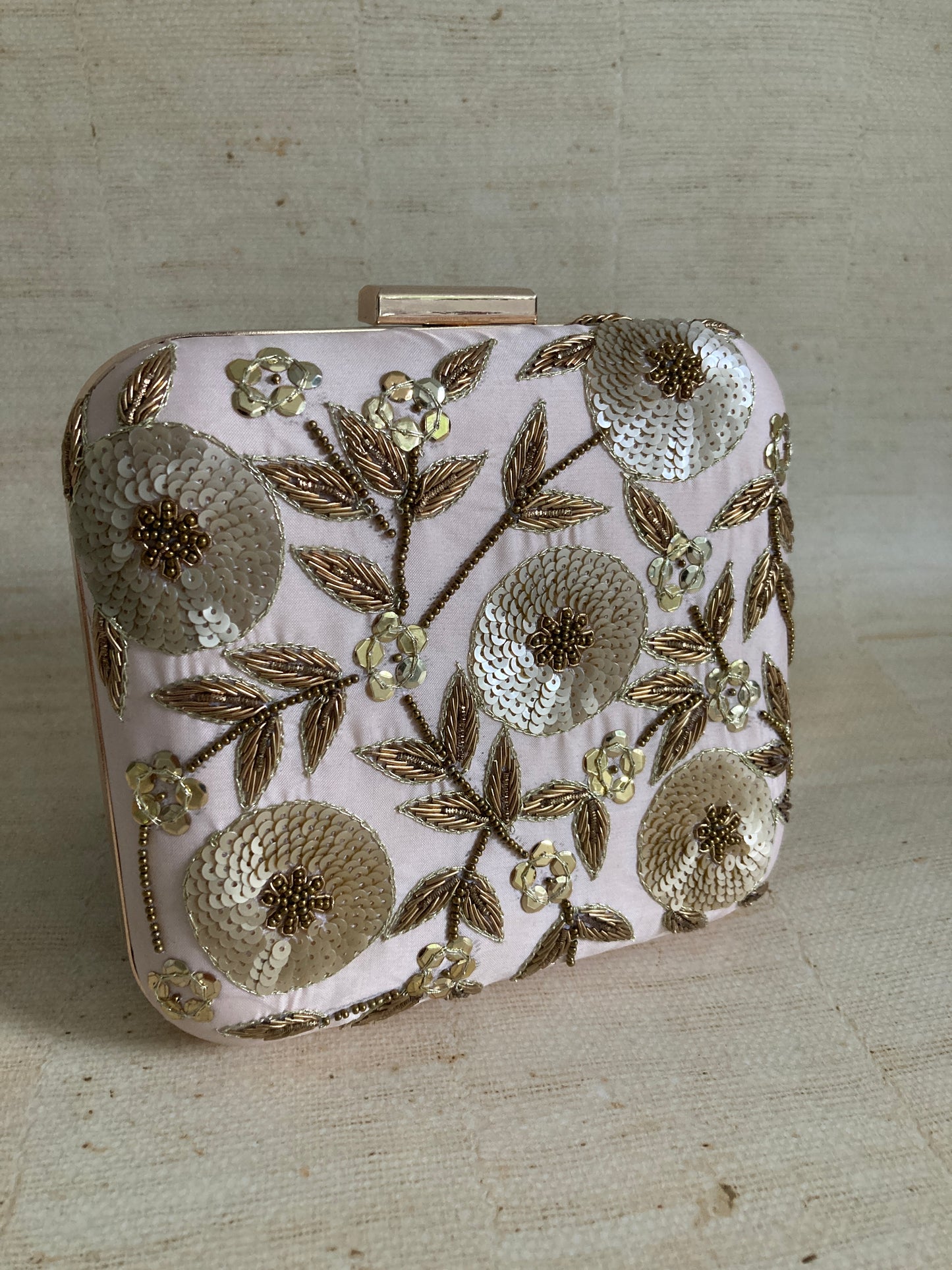 Sale Amanat Square Clutch (ST842) (Light Pink)