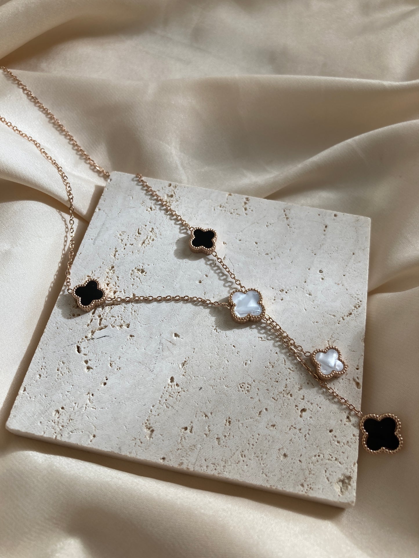 18K Gold Plated Clover Necklace