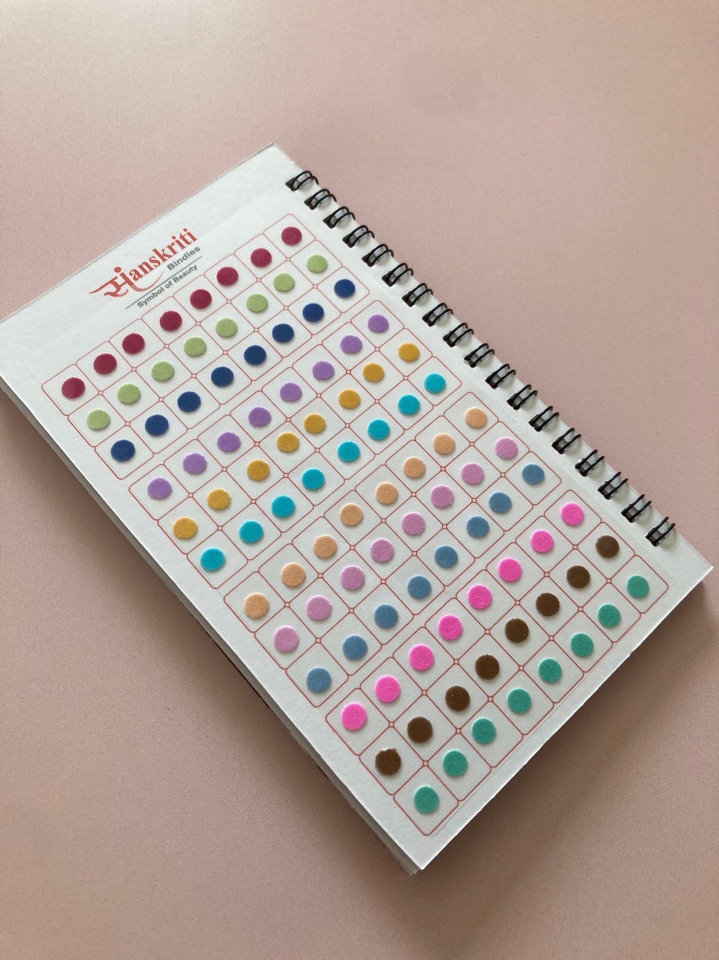 Plain Pastel Round 960 Bindi Booklet (ST911)
