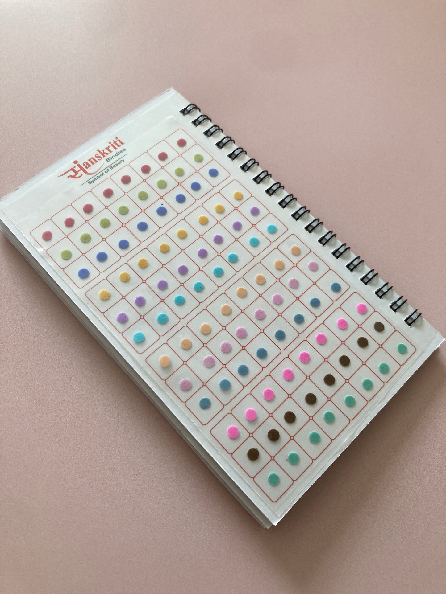 Plain Pastel Round 960 Bindi Booklet (ST911)
