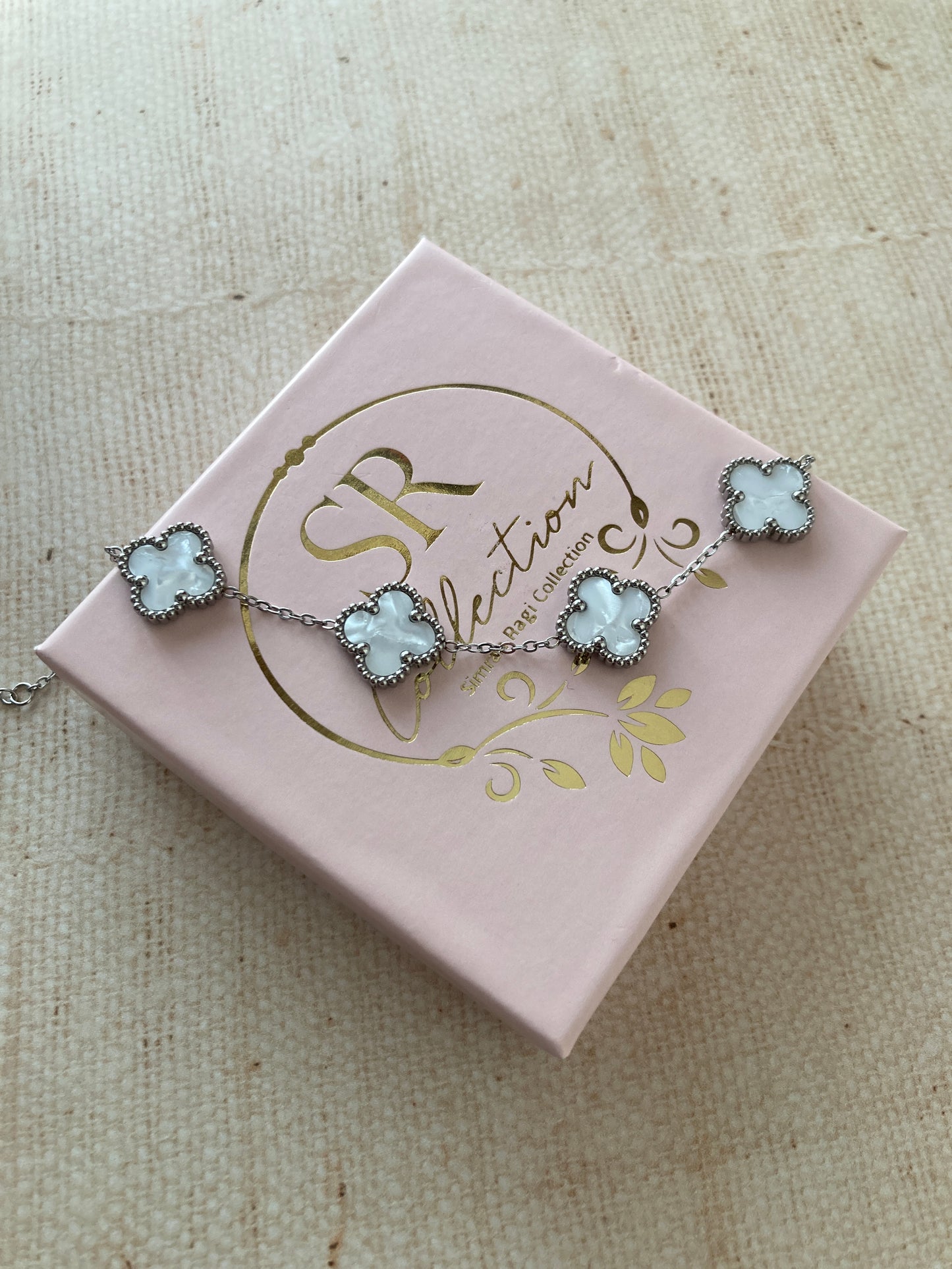 Adina Clover Bracelet (ST878) (Silver)