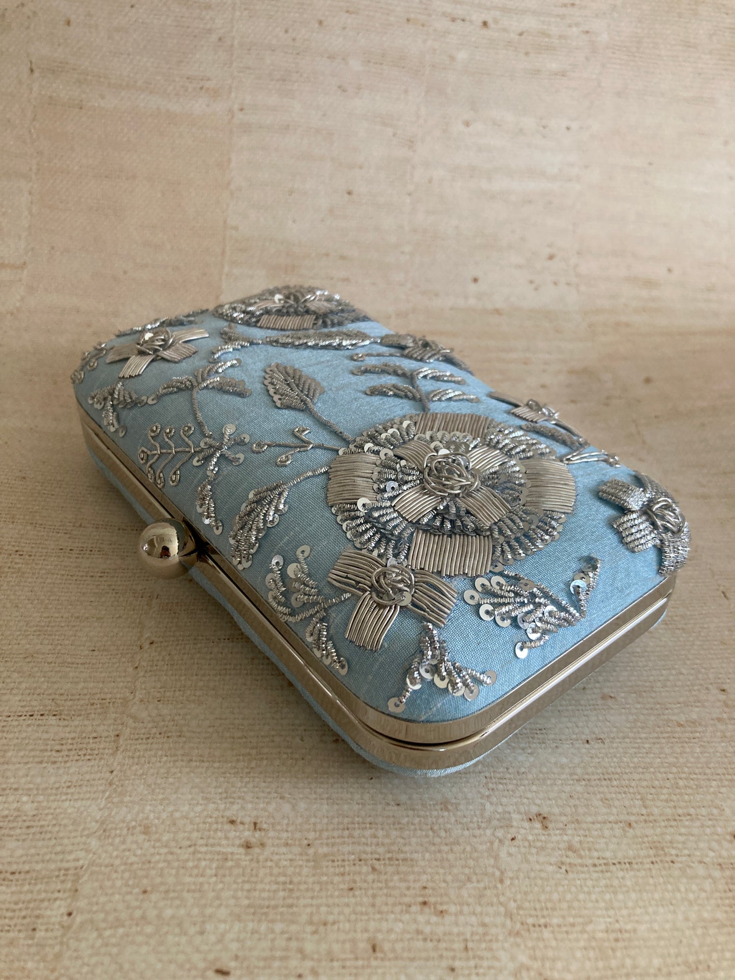 Thea Rectangular Clutch (ST1075) (Blue)