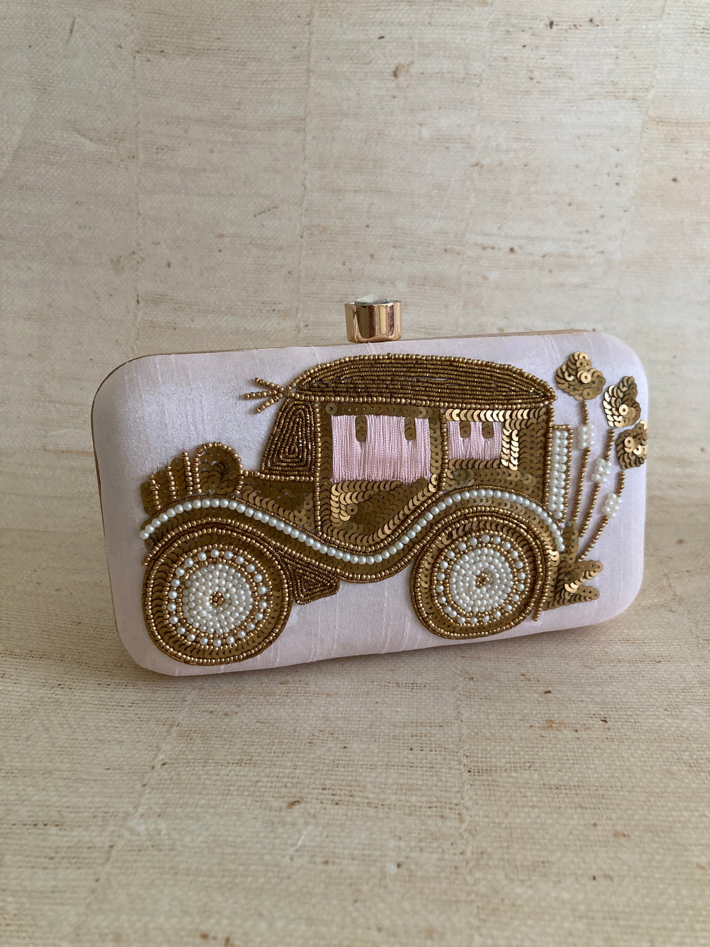 Doli (Rectangular Clutch)(ST734) (Pink)