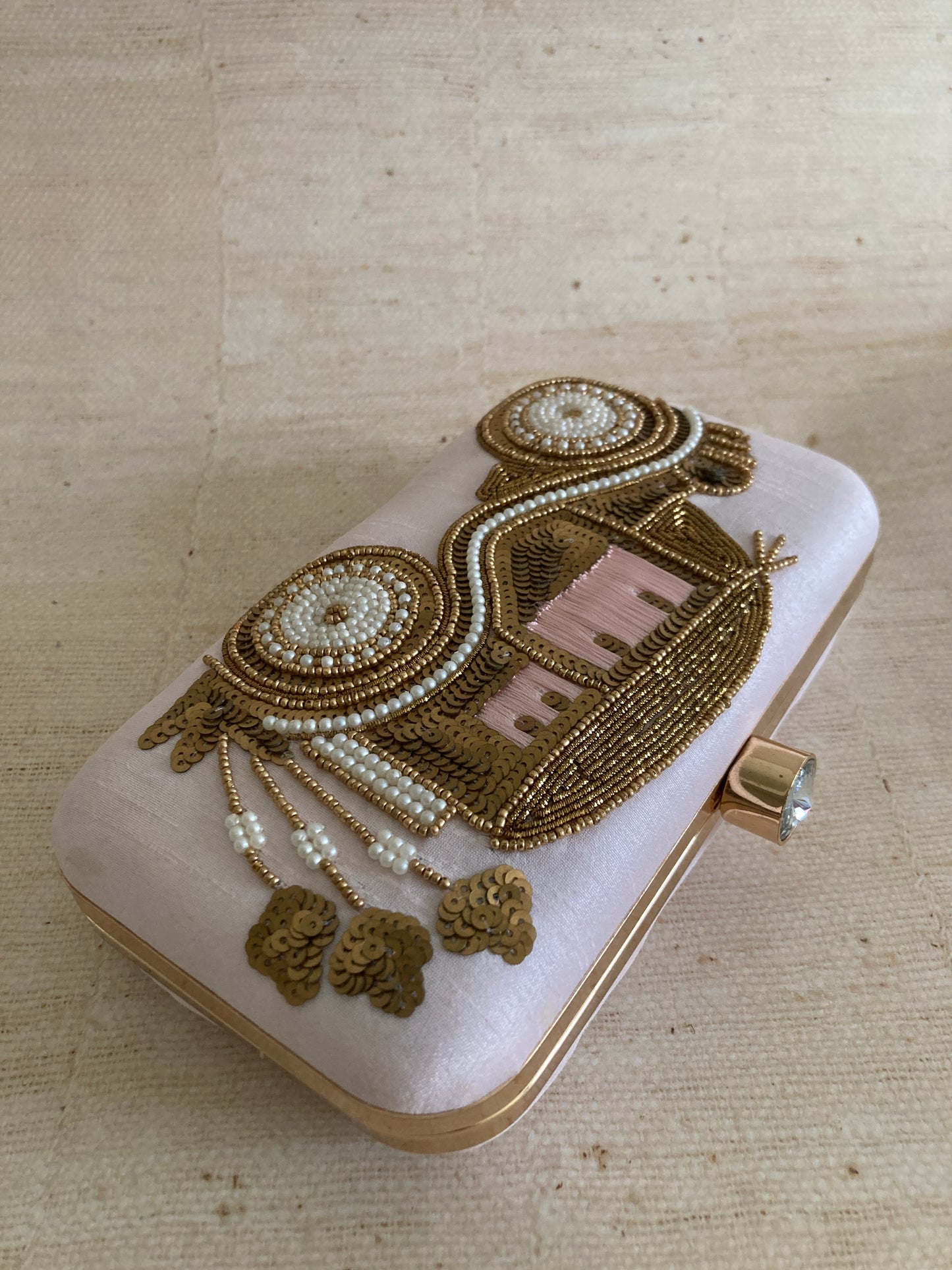 Doli (Rectangular Clutch)(ST734) (Pink)