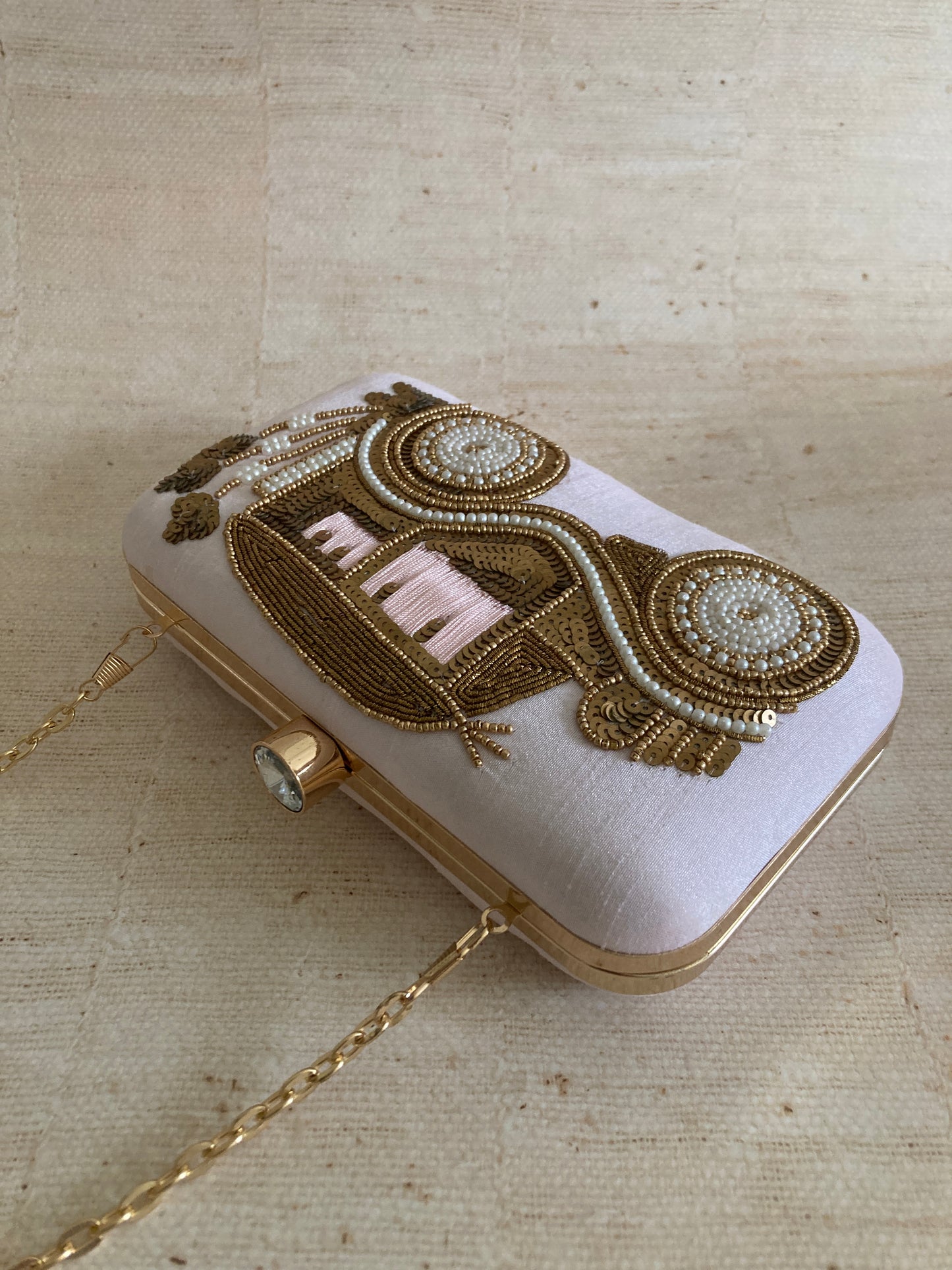 Doli (Rectangular Clutch)(ST734) (Pink)