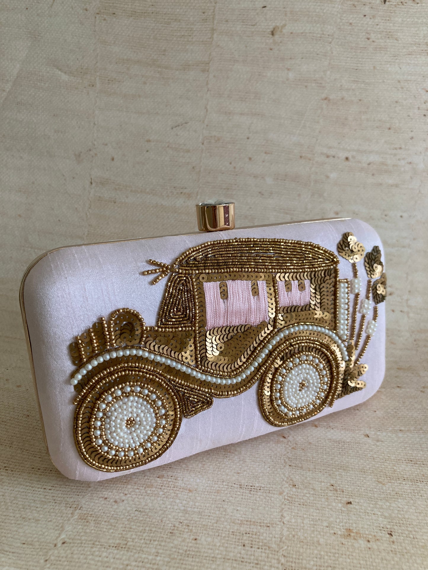 Doli (Rectangular Clutch)(ST734) (Pink)