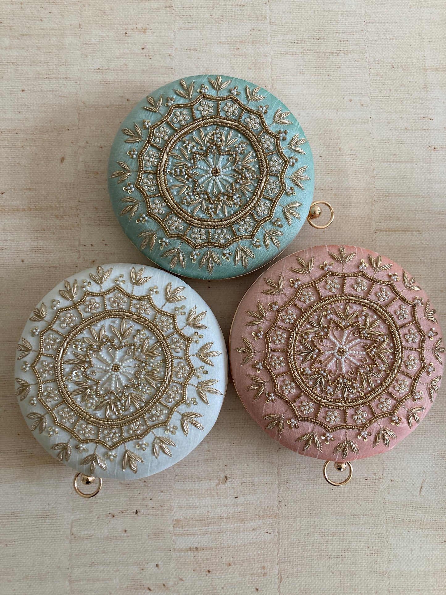 Raazi (Circular Clutch) (Light Pink) (ST345)