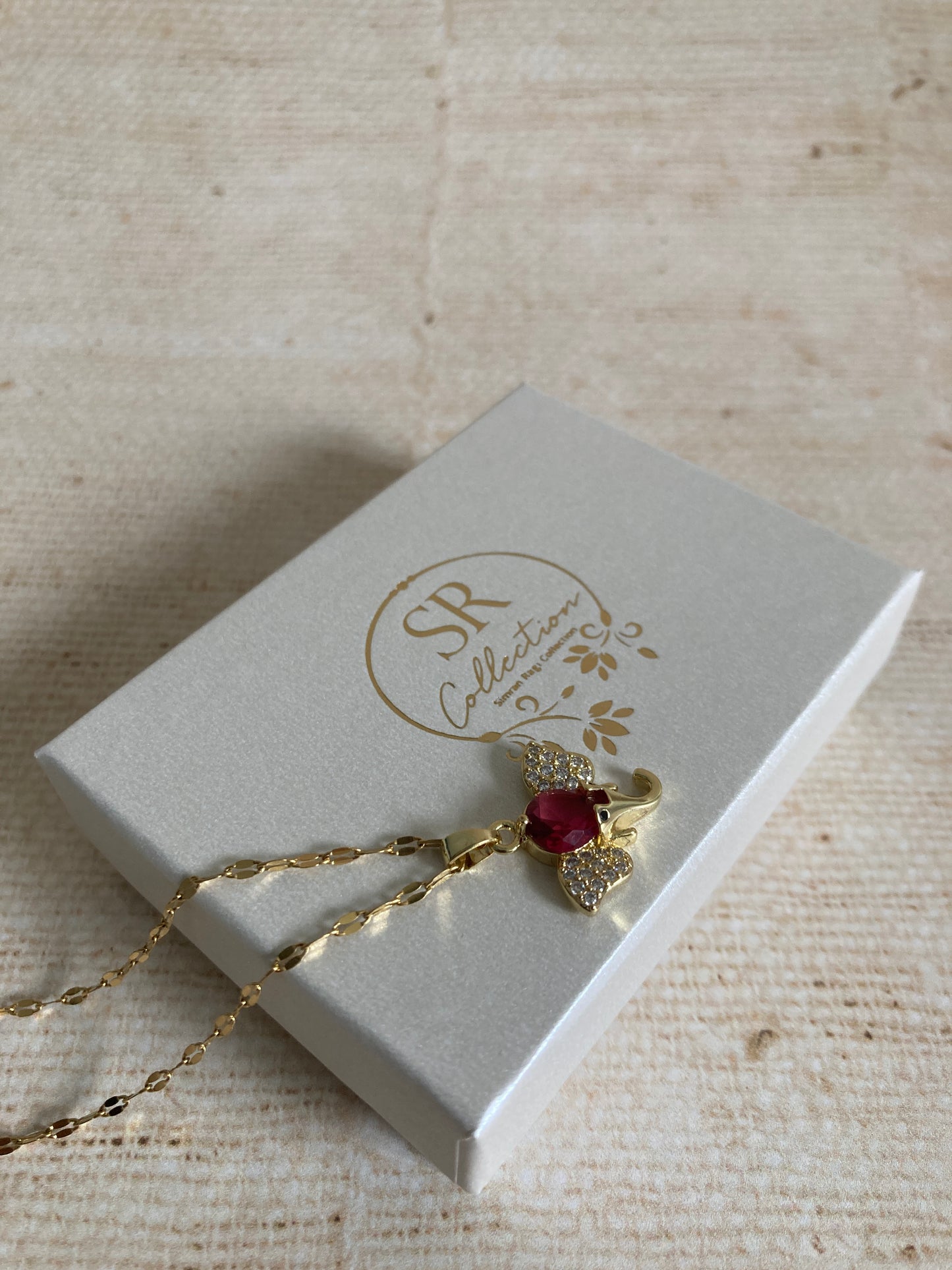18K Gold Plated Elephant Pendant Necklace