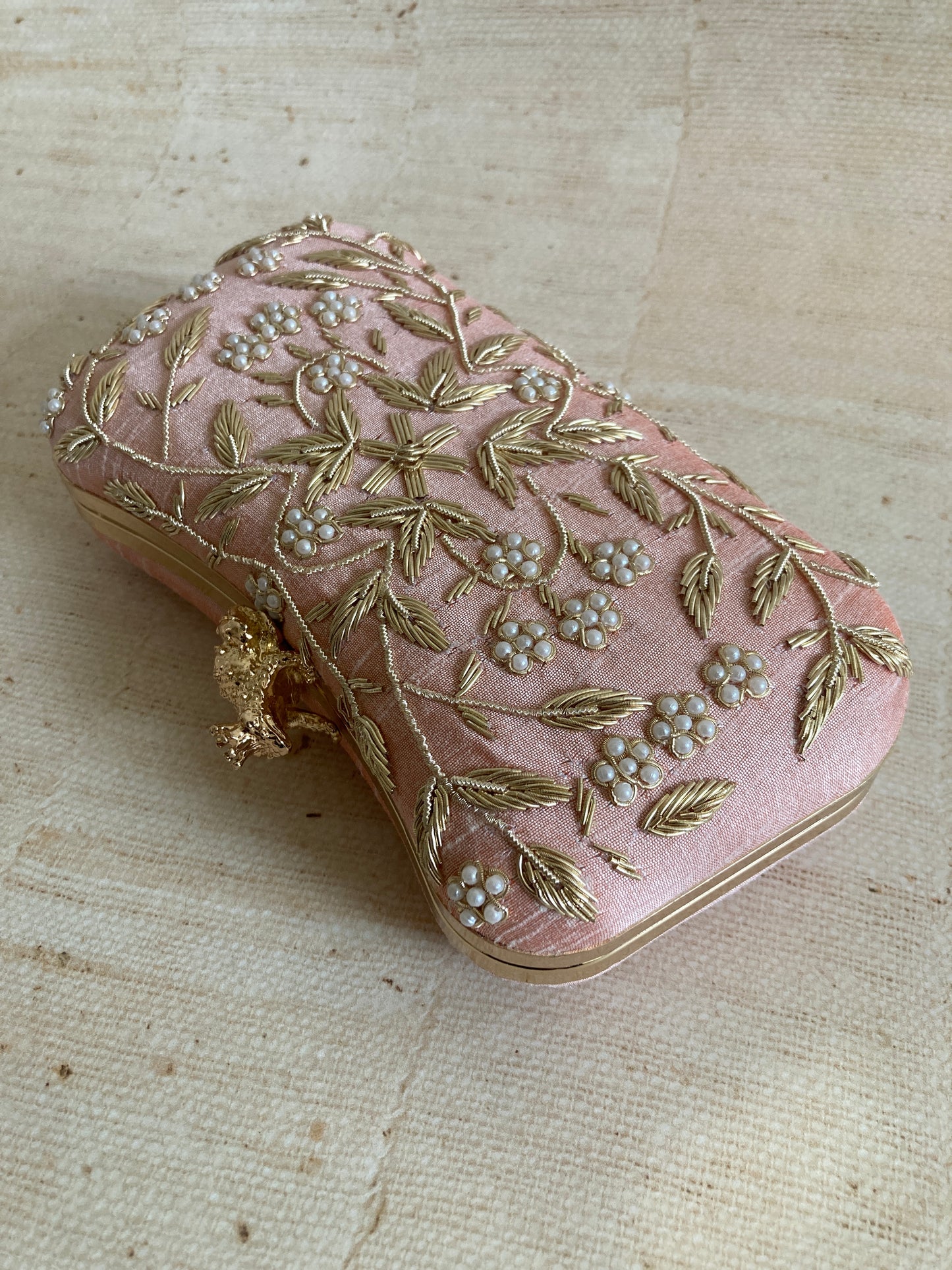 Milani (Rectangular Clutch) (Pink) (ST263)