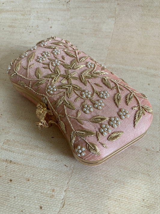 Milani (Rectangular Clutch) (Pink) (ST263)