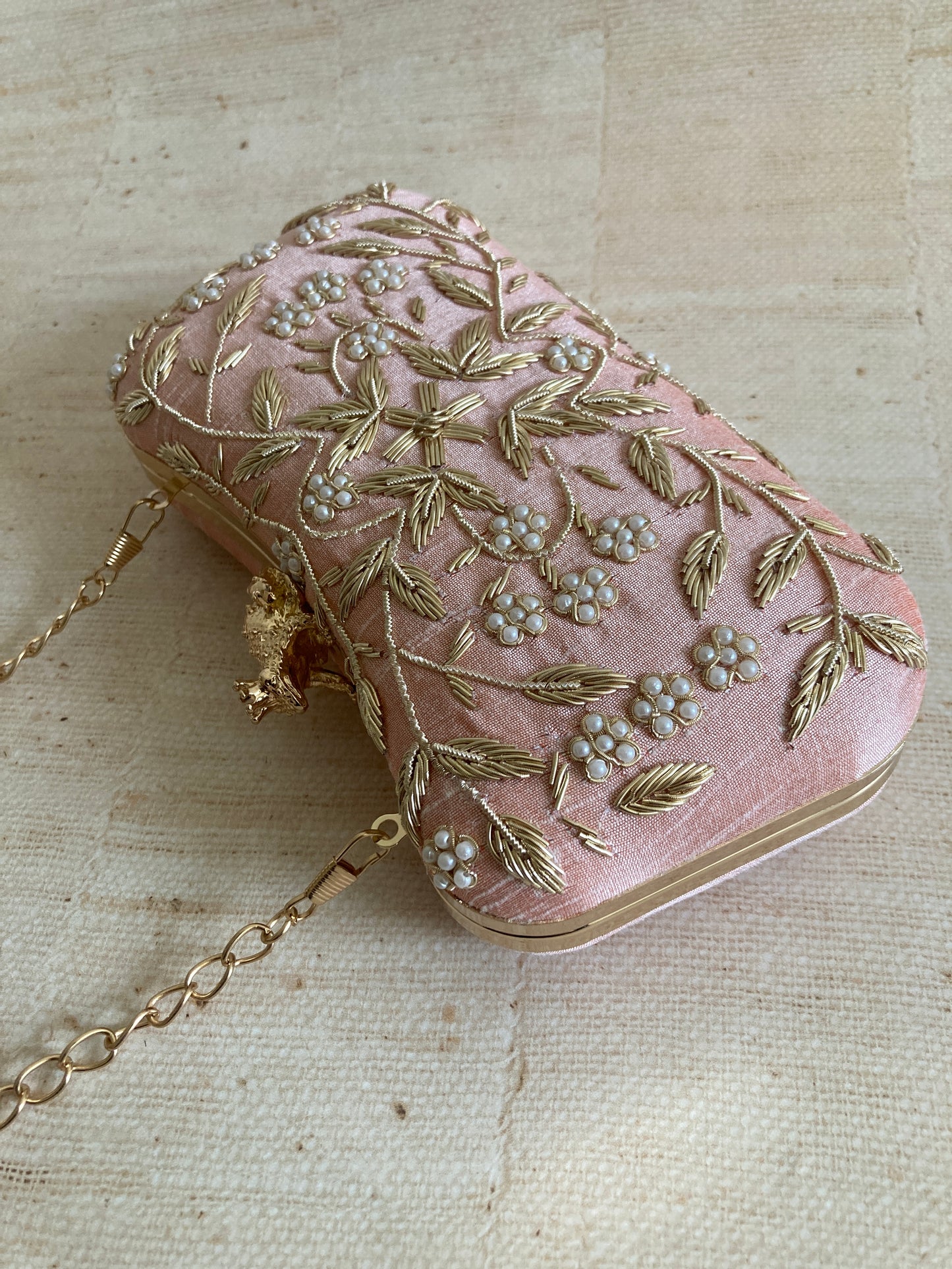 Milani (Rectangular Clutch) (Pink) (ST263)