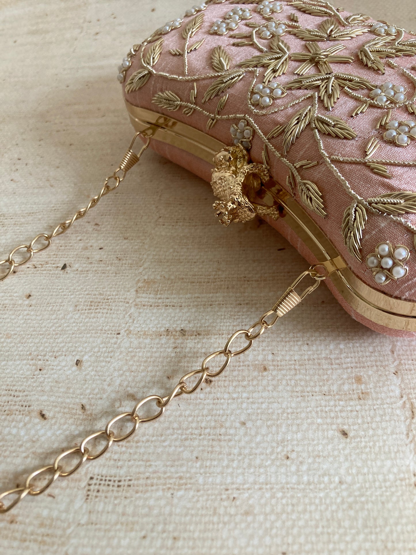 Milani (Rectangular Clutch) (Pink) (ST263)