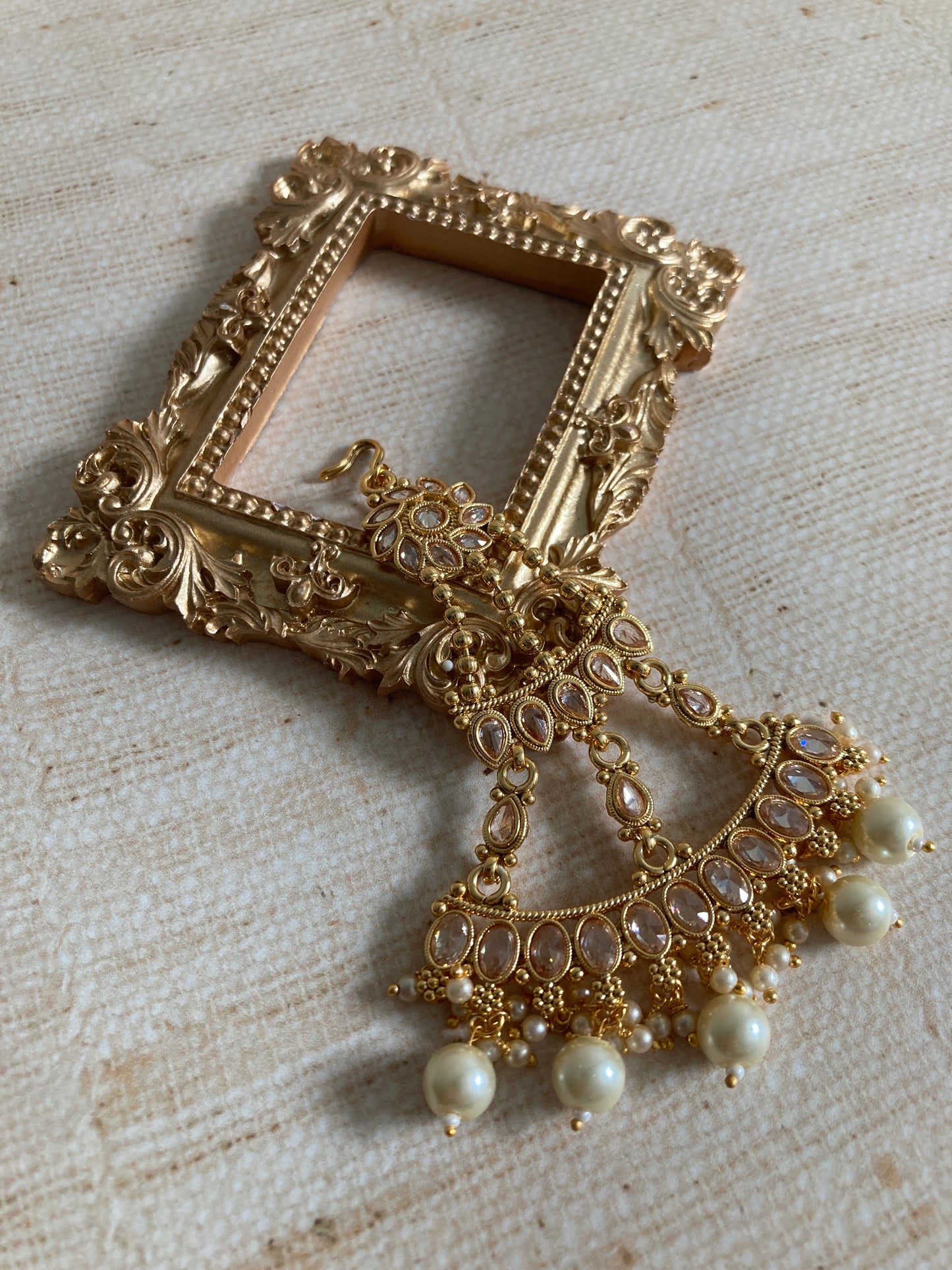 Antique Gold Plated Passa/Jhumar (ST934)