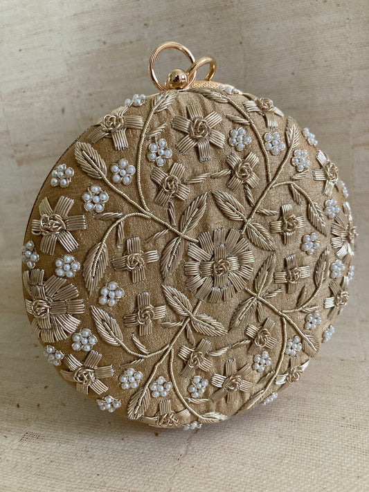 Myra Circular Bangle Clutch (ST939) (Gold)