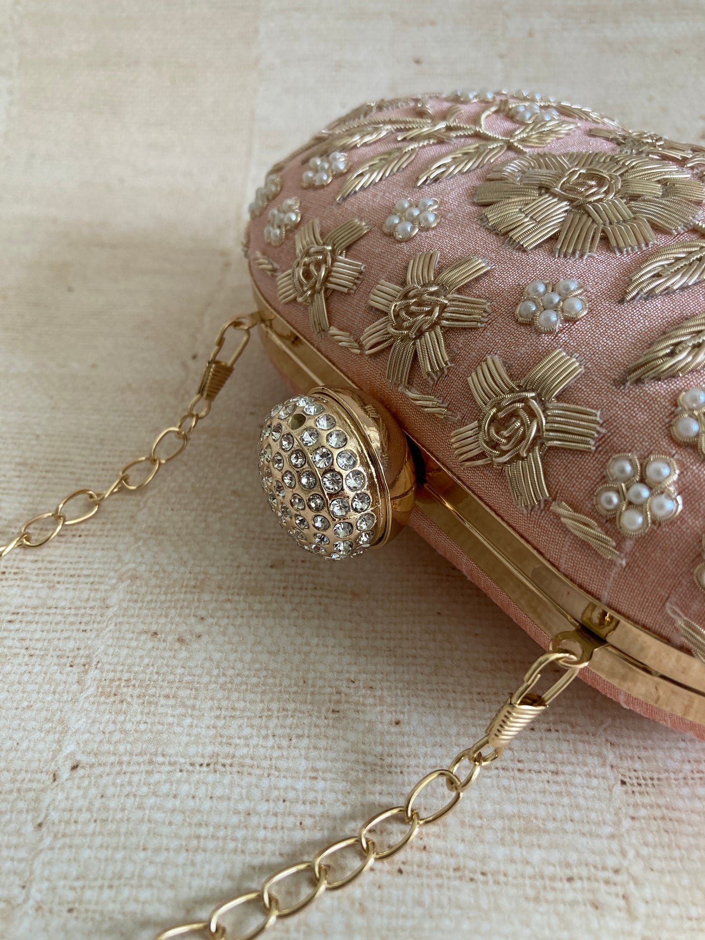 Lucia Oval Pink Clutch (ST902)
