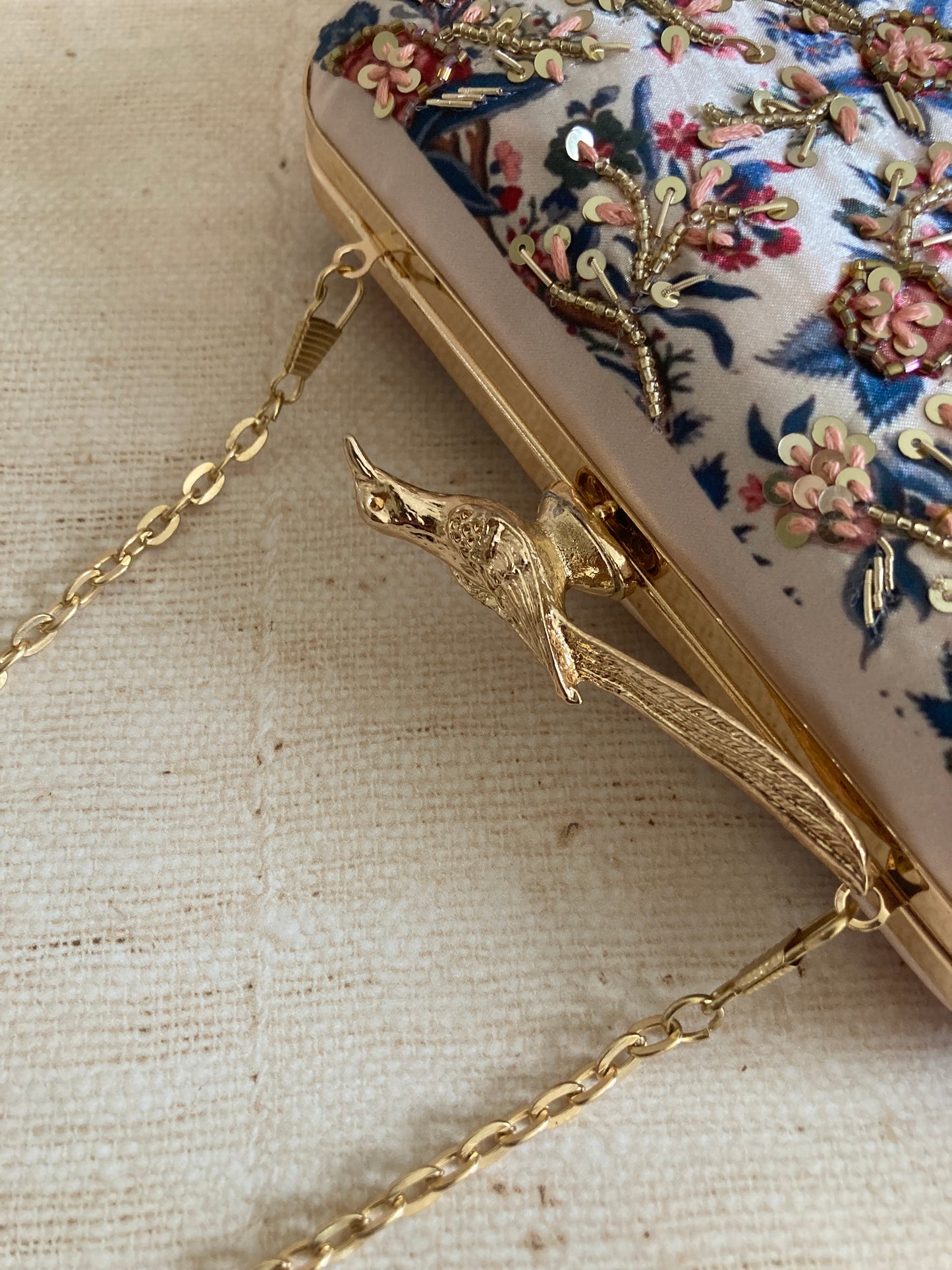 SALE Dahlia Rectangular Digitally Printed Clutch (ST962)