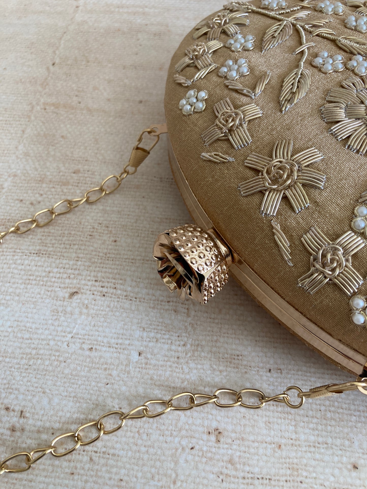 Florence (Oval Clutch) (Dark Gold) (ST923)