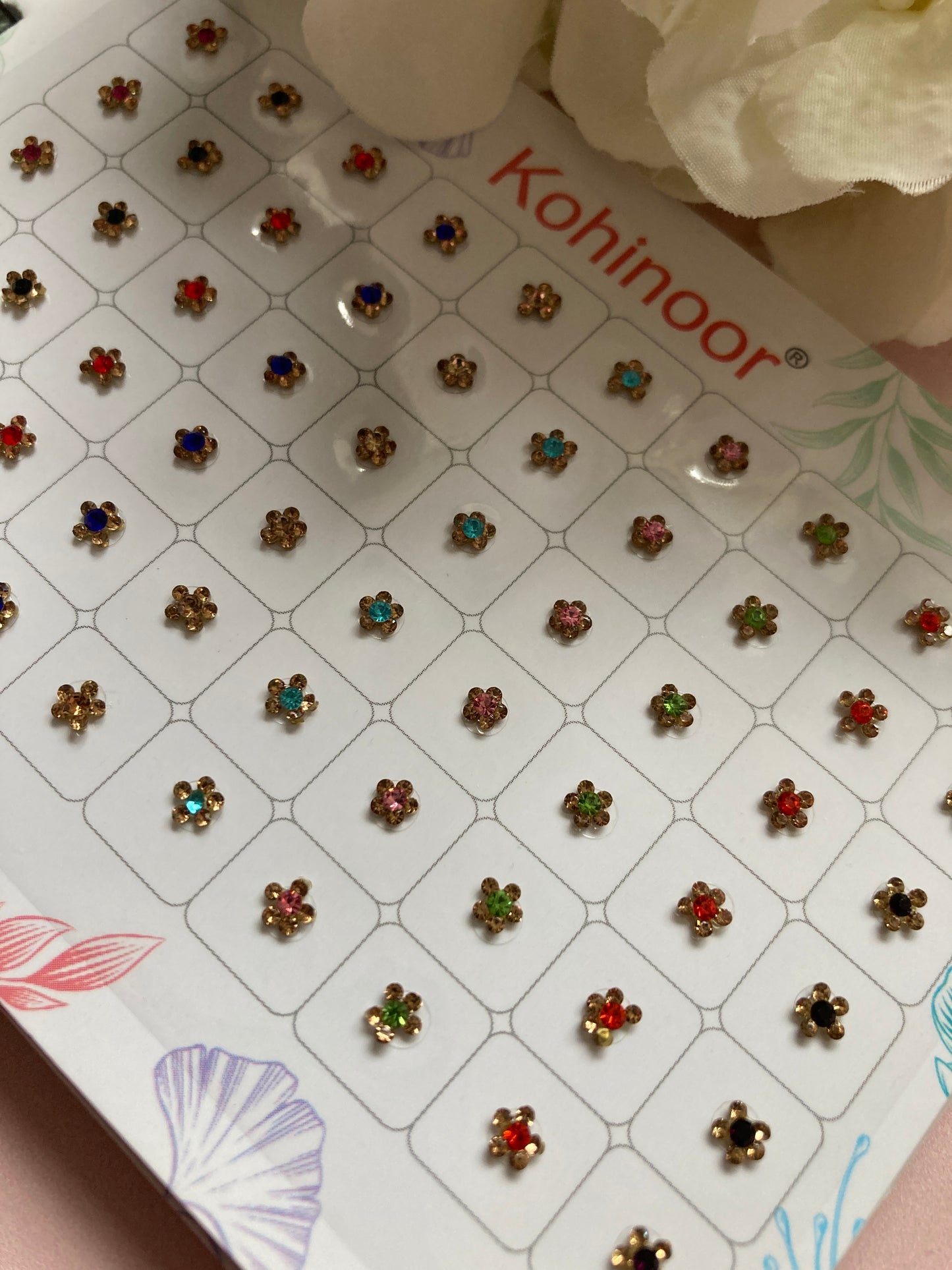Colourful 5 Page 300 Flower Bindi Booklet (ST986)