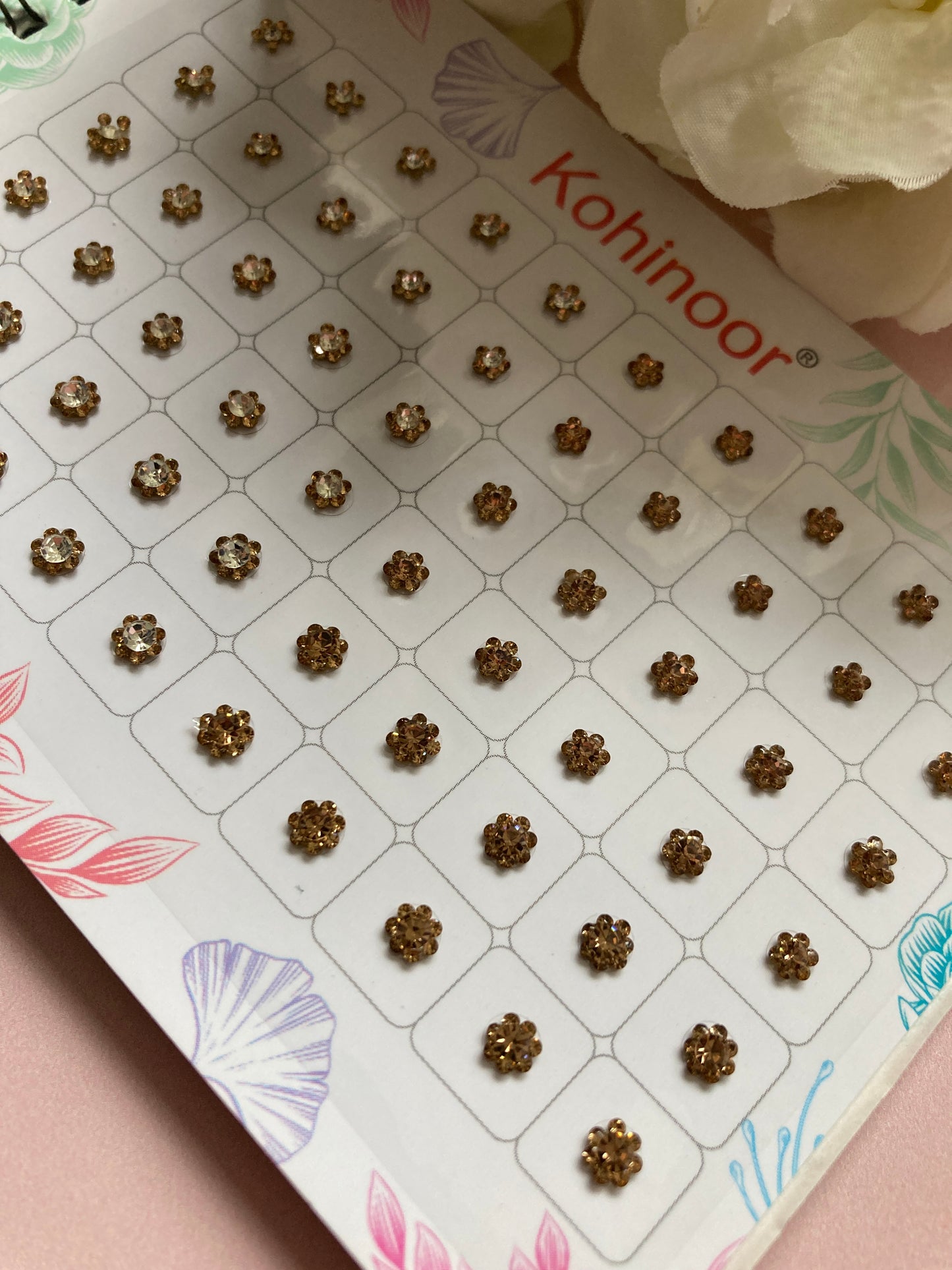 Colourful 5 Page 300 Flower Bindi Booklet (ST986)