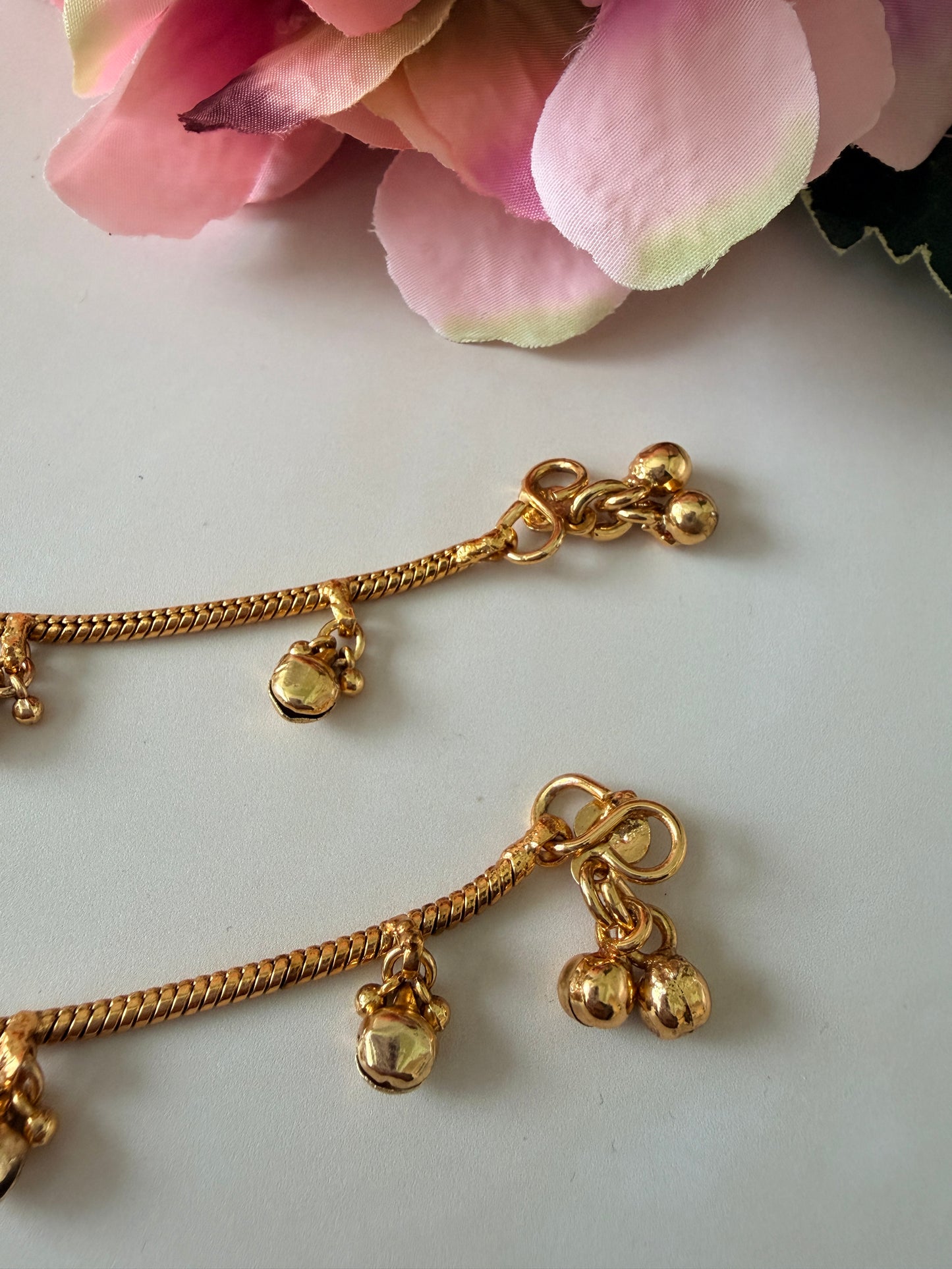 Gold Plated Ghungaroo Anklets/Payal (ST1198)