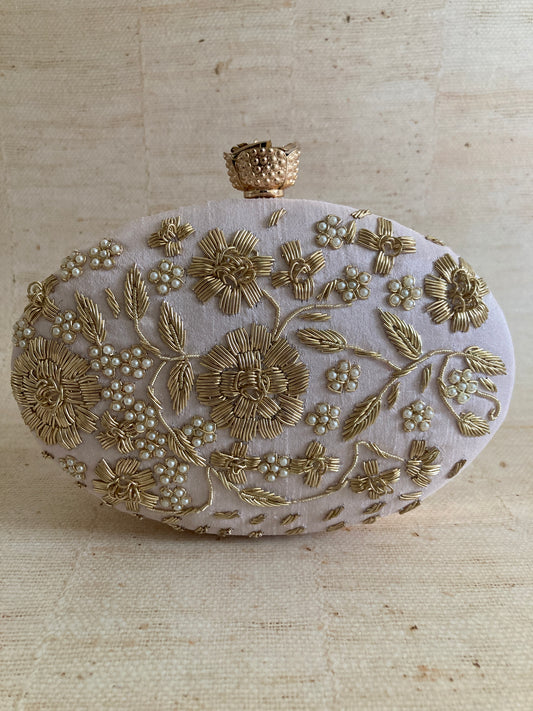 Florence (Oval Clutch) (Light Pink) (ST923)