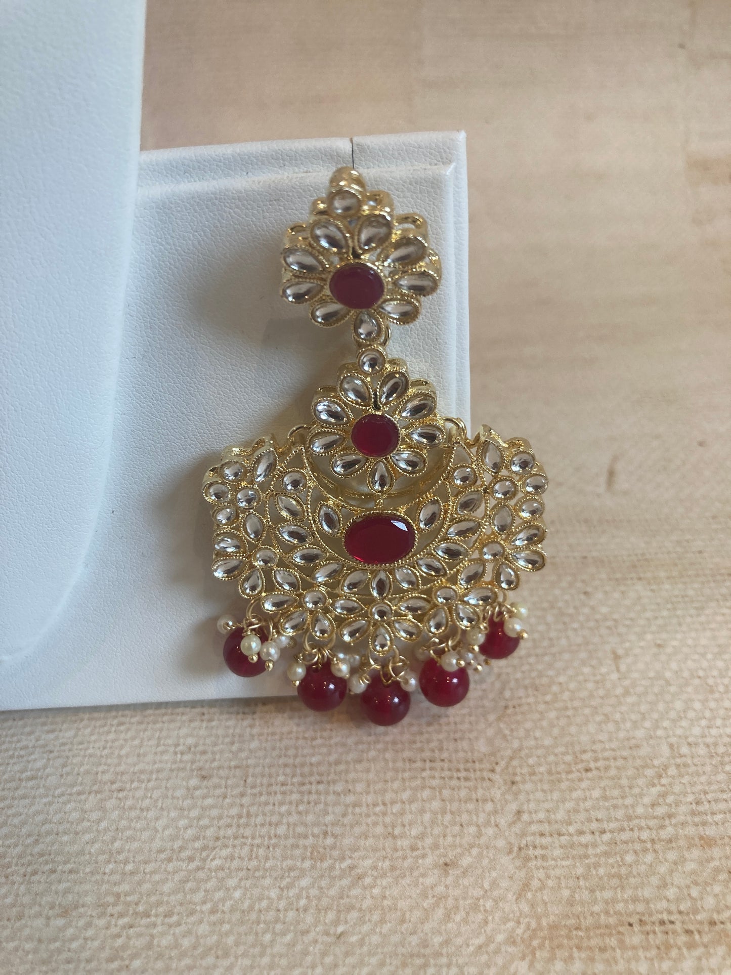 Maharani Gold Plated Kundan Choker Set (ST222) Maroon