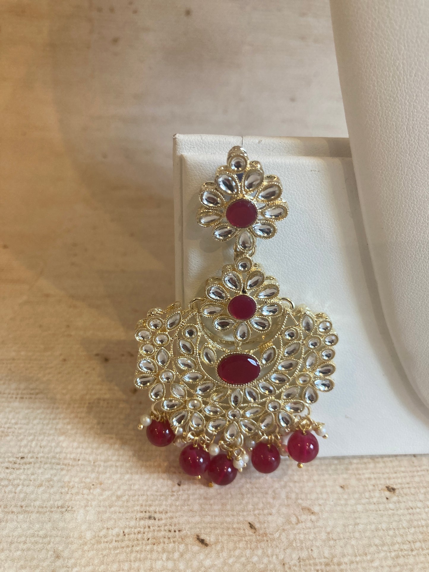 Maharani Gold Plated Kundan Choker Set (ST222) Maroon