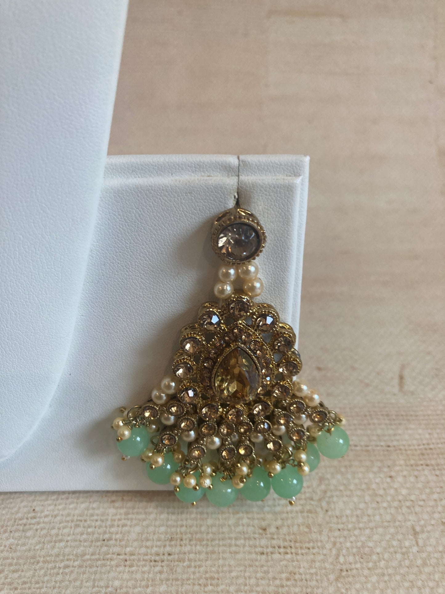 Riyasat Meenakari Kundan Pearl Set (ST128) (Mint)