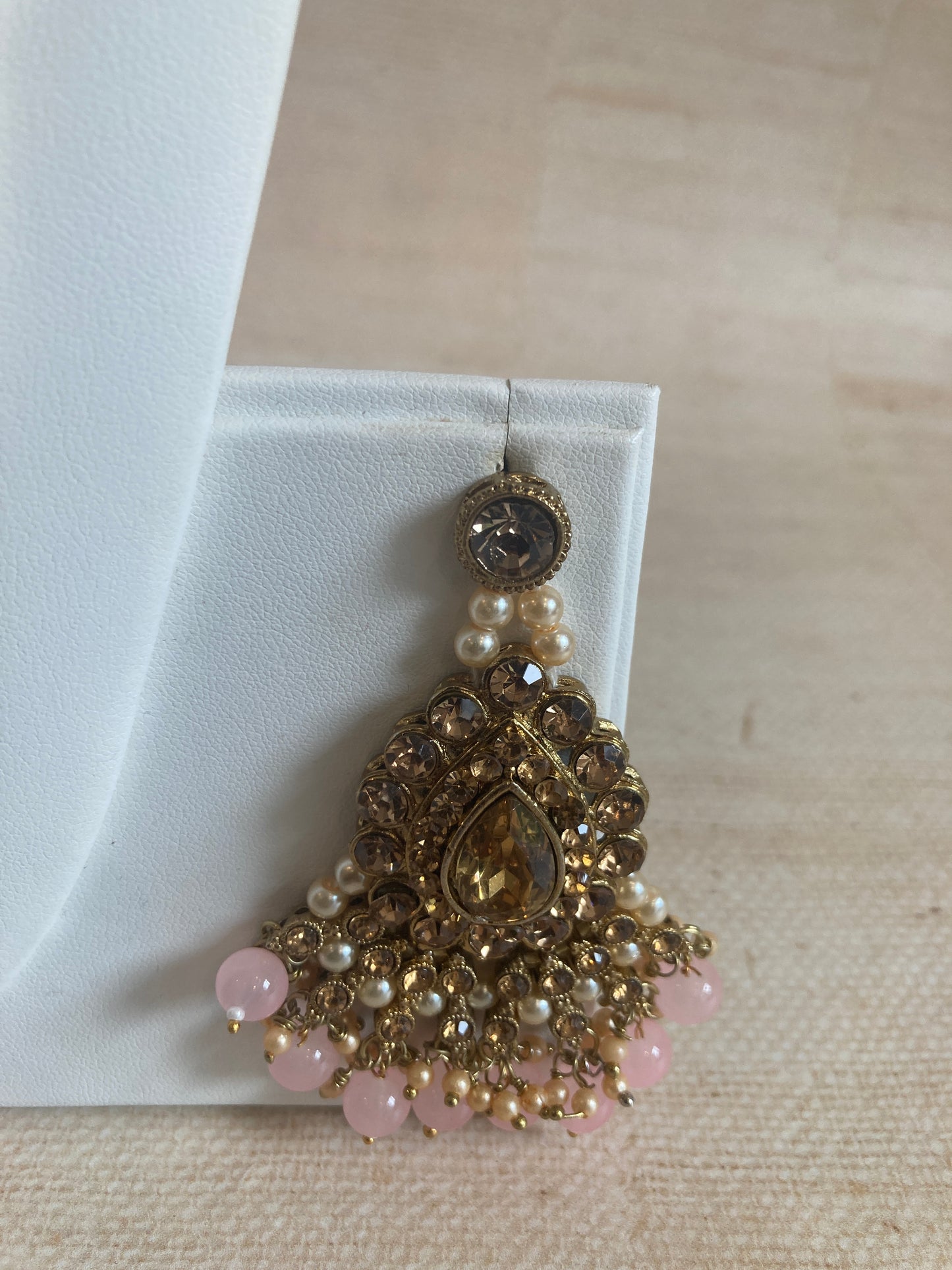 Riyasat Meenakari Kundan Pearl Set (ST128) (Antique Pink)