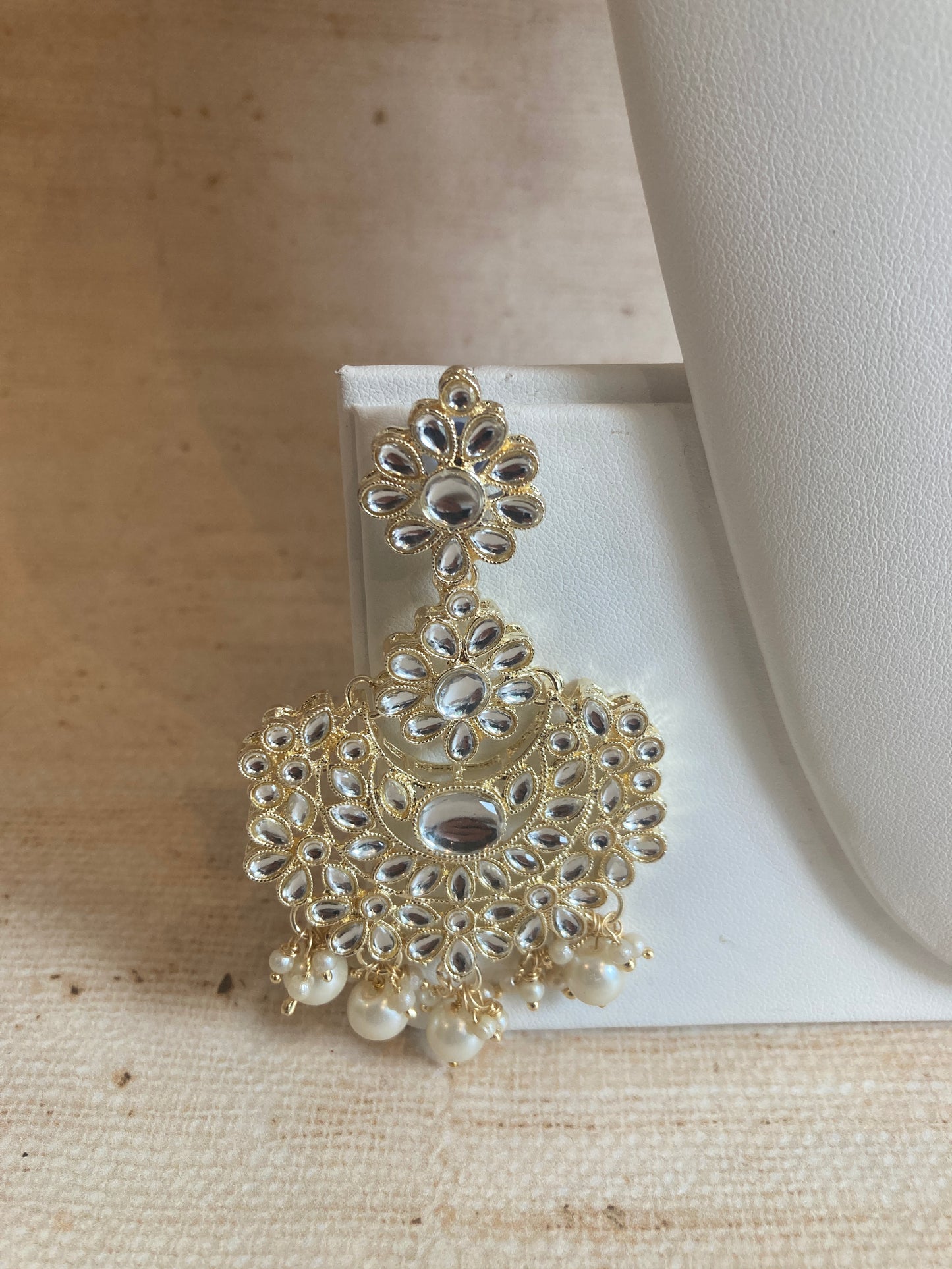Maharani Gold Plated Kundan Choker Set (ST222) White