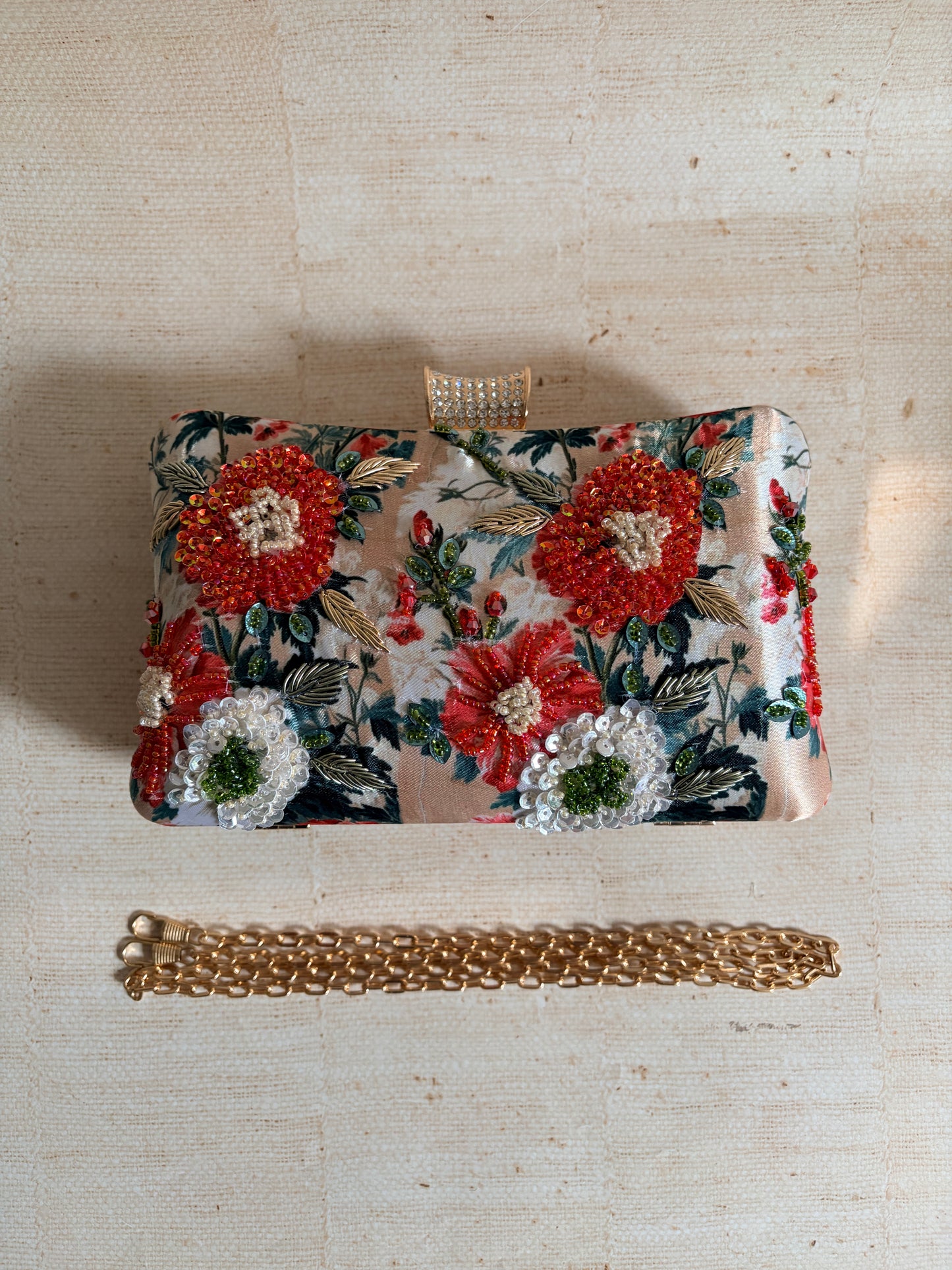 Rosalia Floral Rectangular Clutch (ST1233)