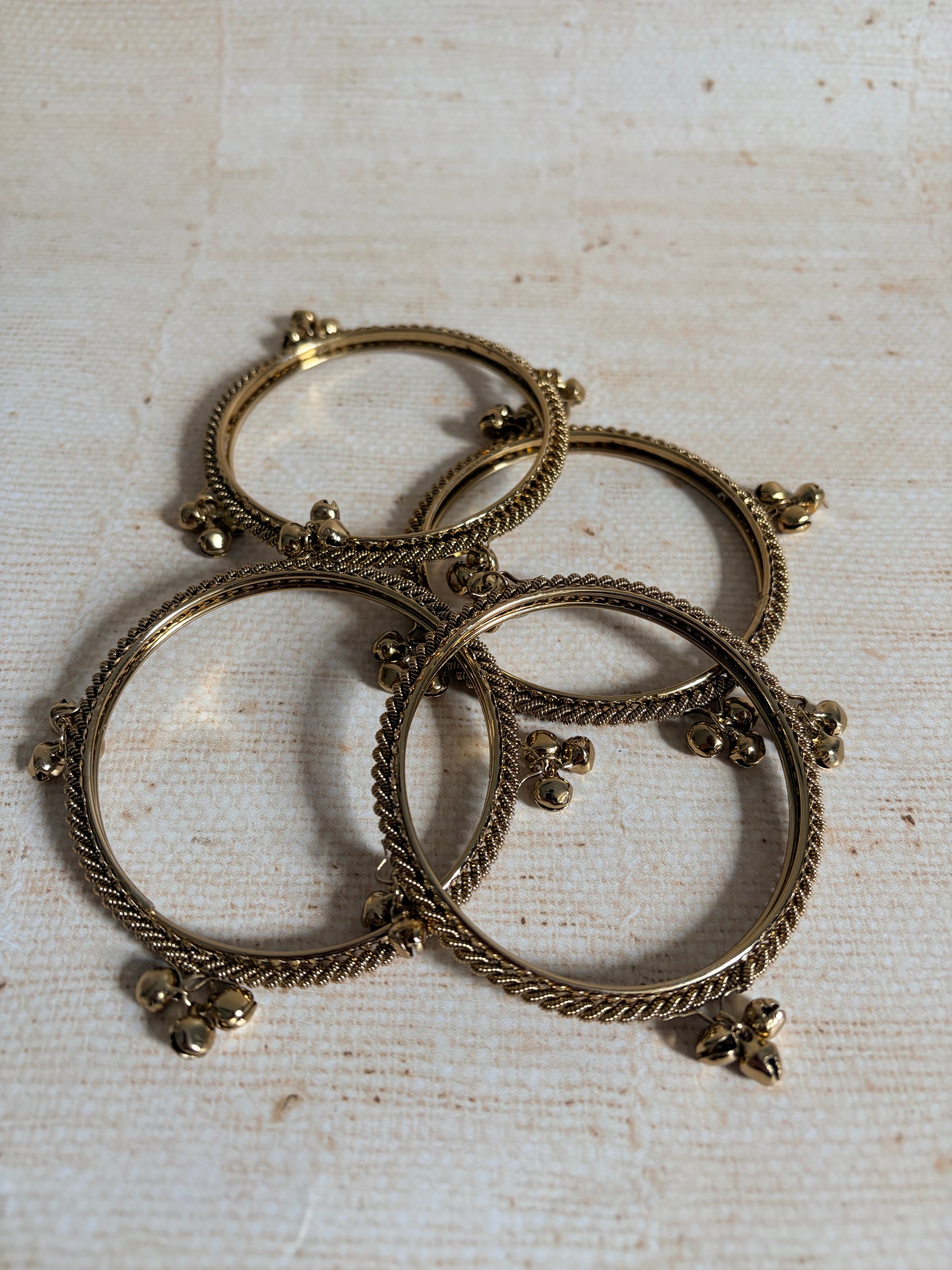 Kashmiri Gold Ghungaroo Bangles 2.8 (ST1244)