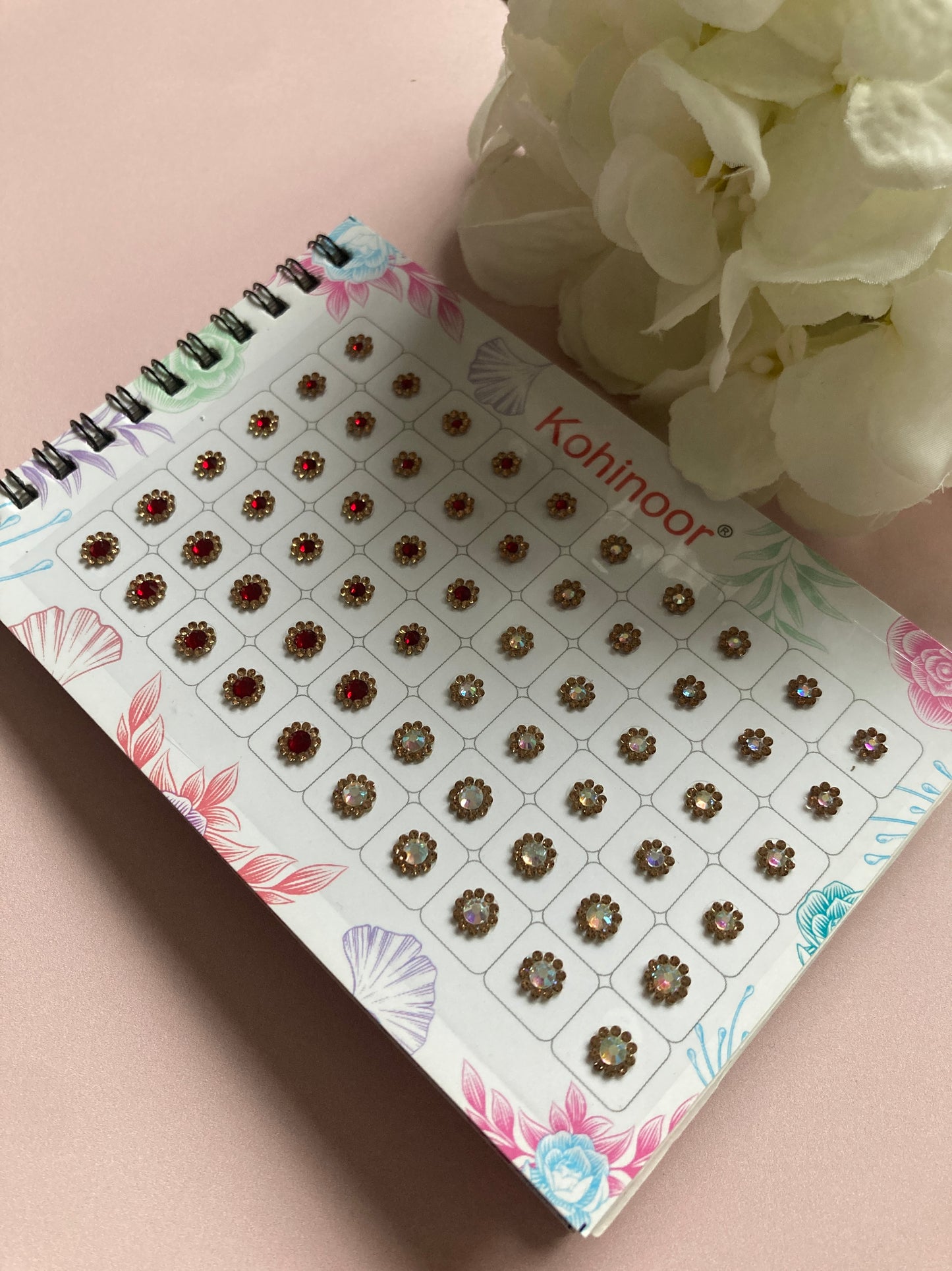 Colourful Beaded Iridescent 5 Page 300 Bindi Booklet (ST1019)