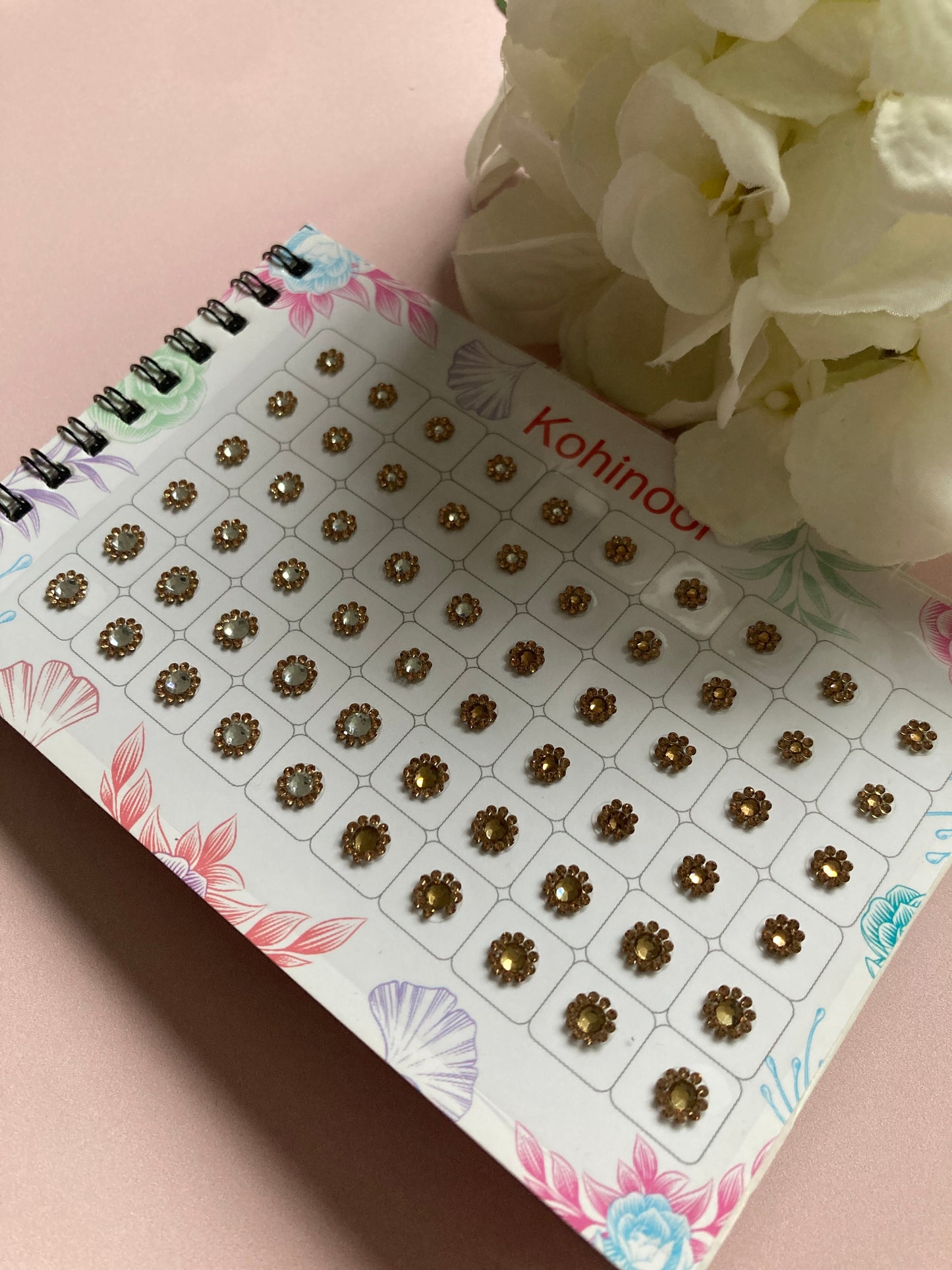 Colourful Beaded Iridescent 5 Page 300 Bindi Booklet (ST1019)