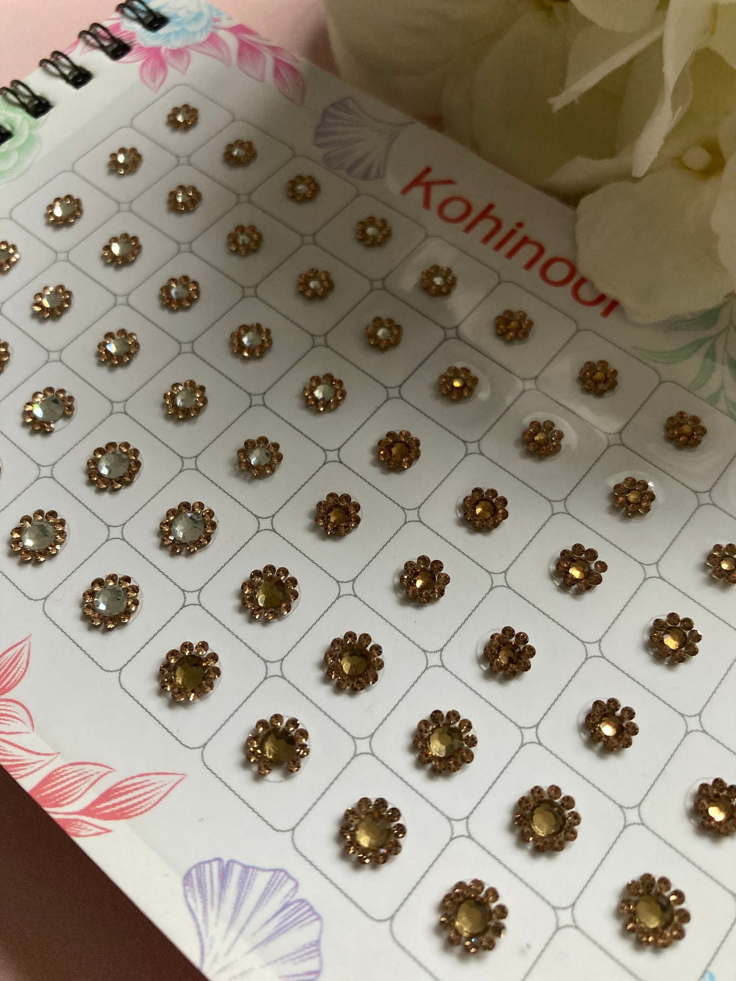 Colourful Beaded Iridescent 5 Page 300 Bindi Booklet (ST1019)