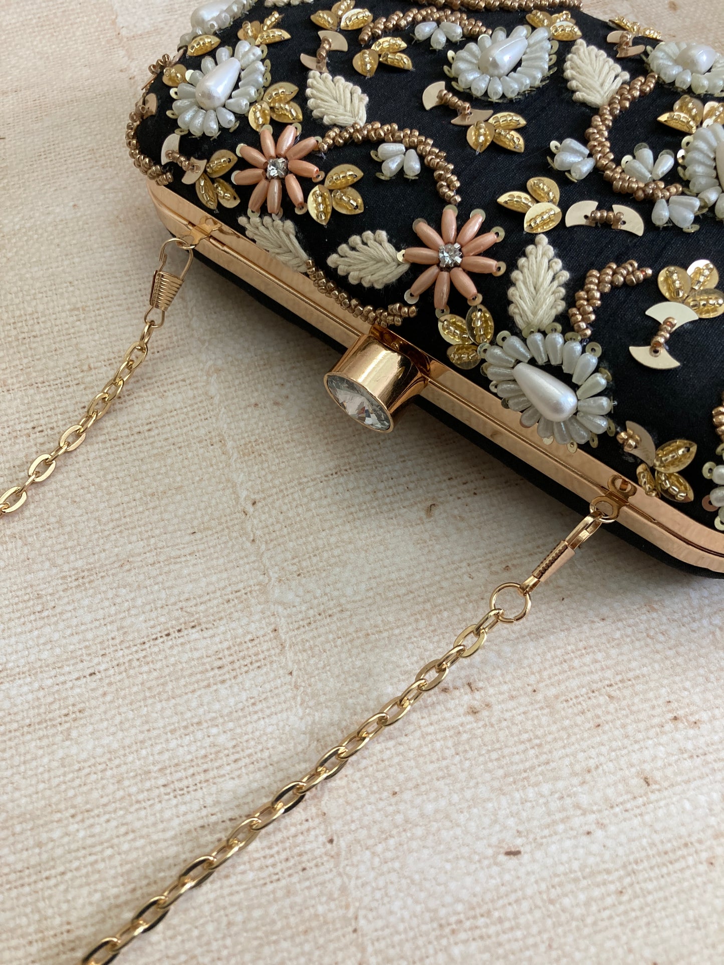Maneet (Rectangular Clutch) (Black) (ST812)