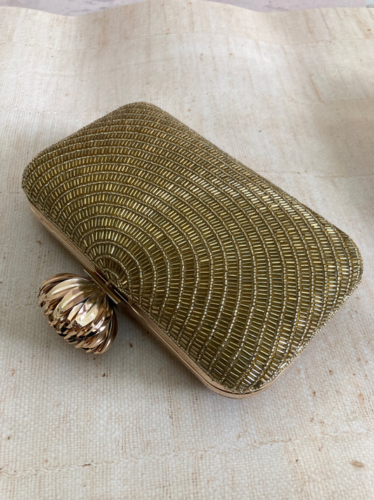 Gold Clutch Bag