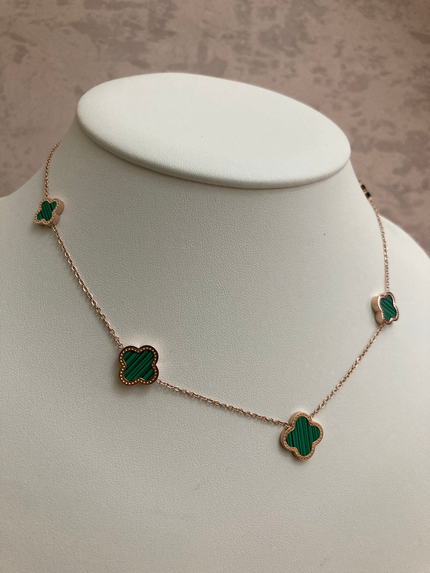 Rose Emerald Necklace