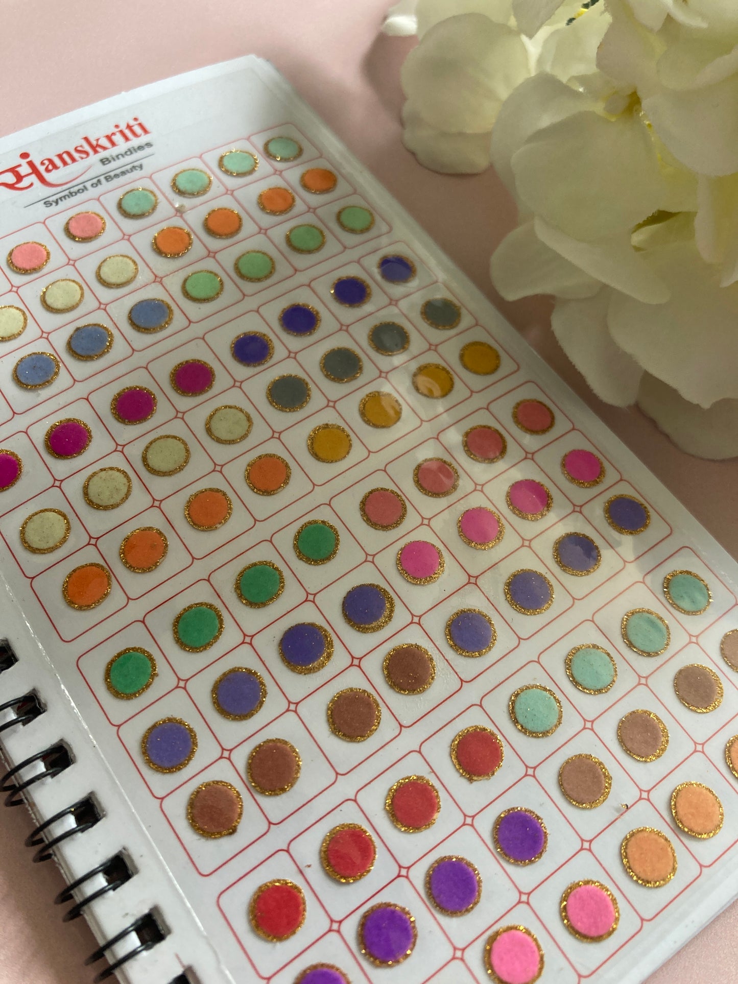 Gold Border Zari Velvet 576 Bindi Booklet (ST1053)