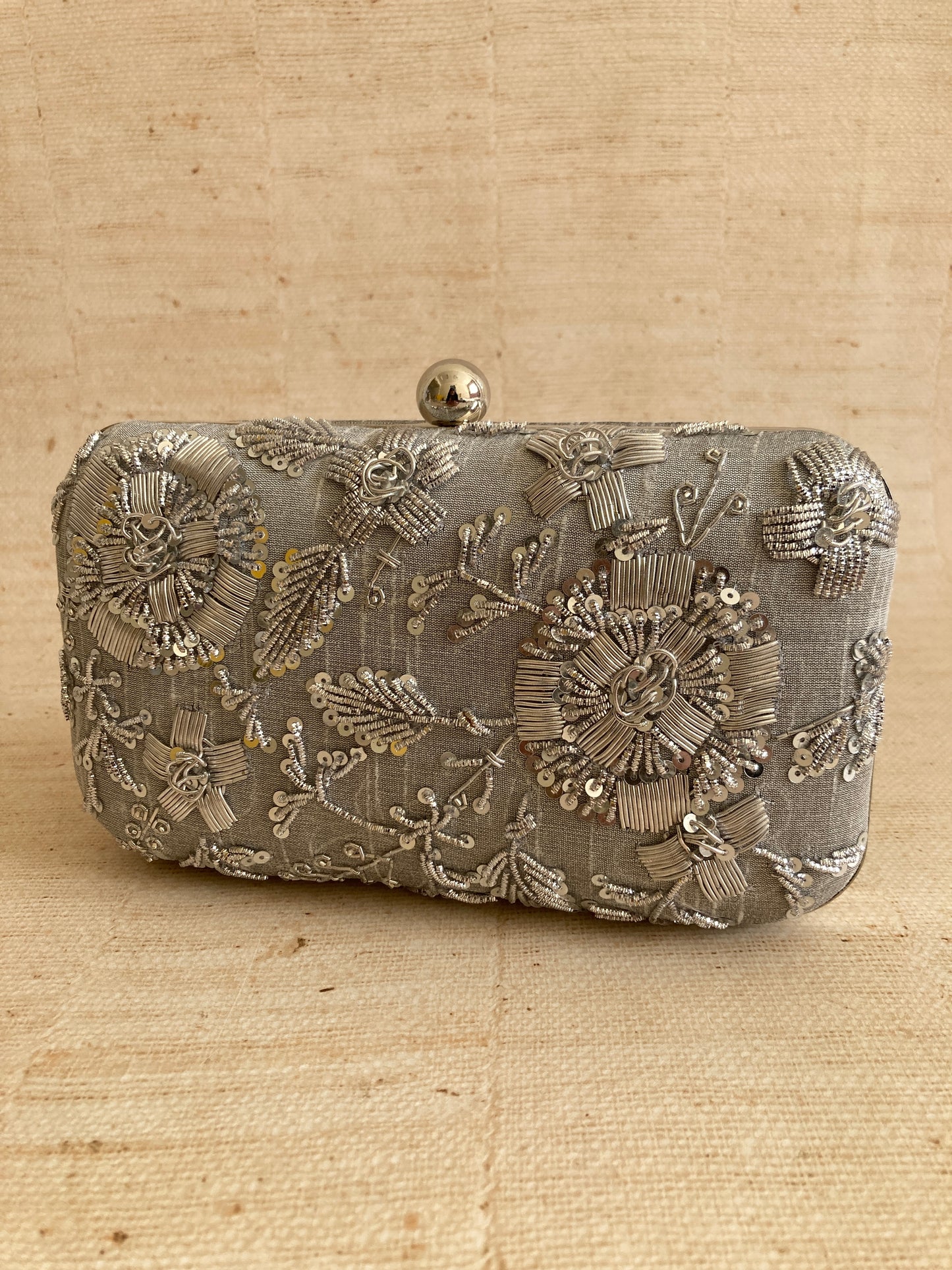 Elisa (Rectangular Clutch) (Grey) (ST1044)
