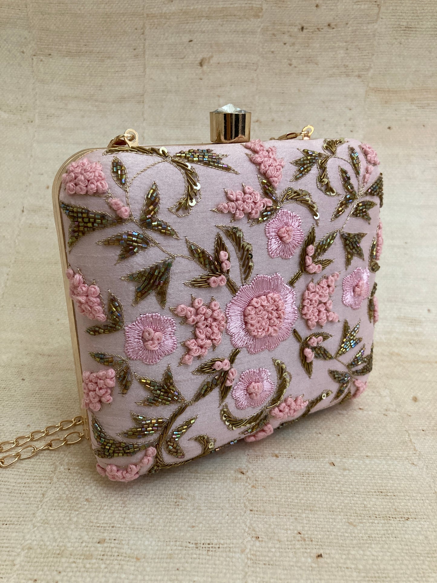 Anaya Floral Bloom Clutch Bag (Pink) (ST150)