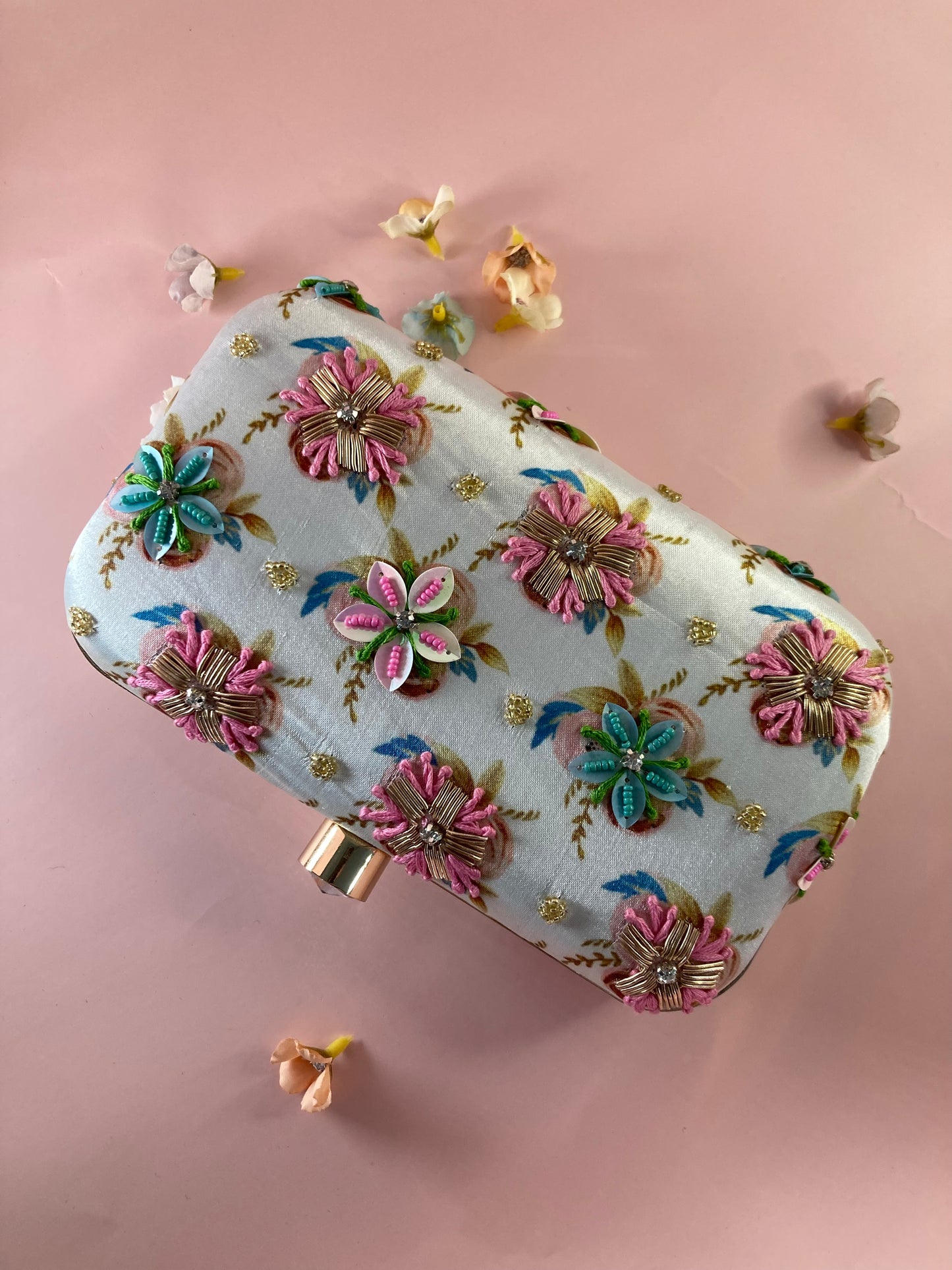 Flower Power (Floral Clutch) (Rectangle Clutch) (ST299)